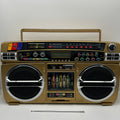 LASONIC I-931 BOOMBOX Gold Pro Audio Equipment with Bag - Used