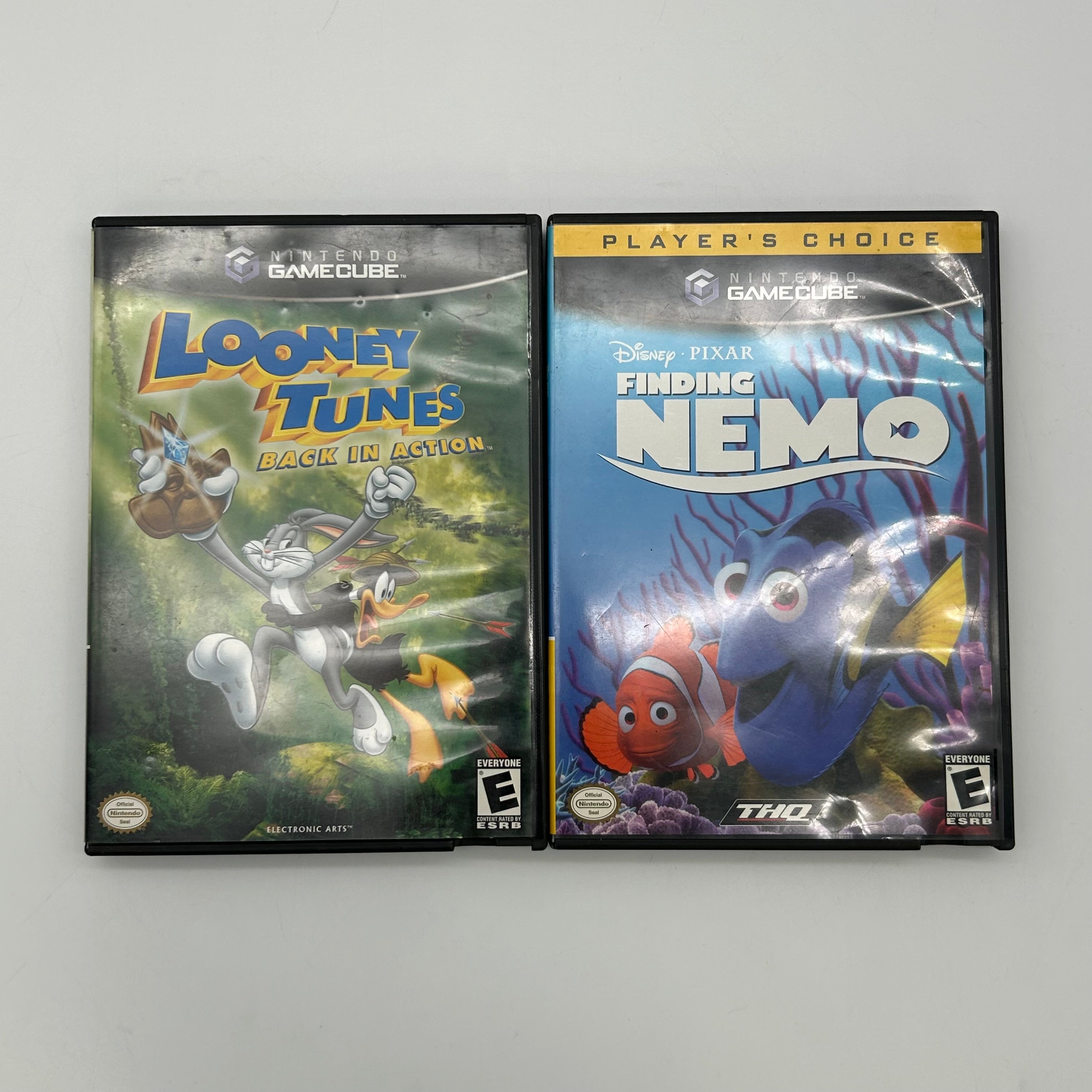 Nintendo GameCube Indigo DOL-001 Console Bundle 2 Controllers 2 Games TESTED