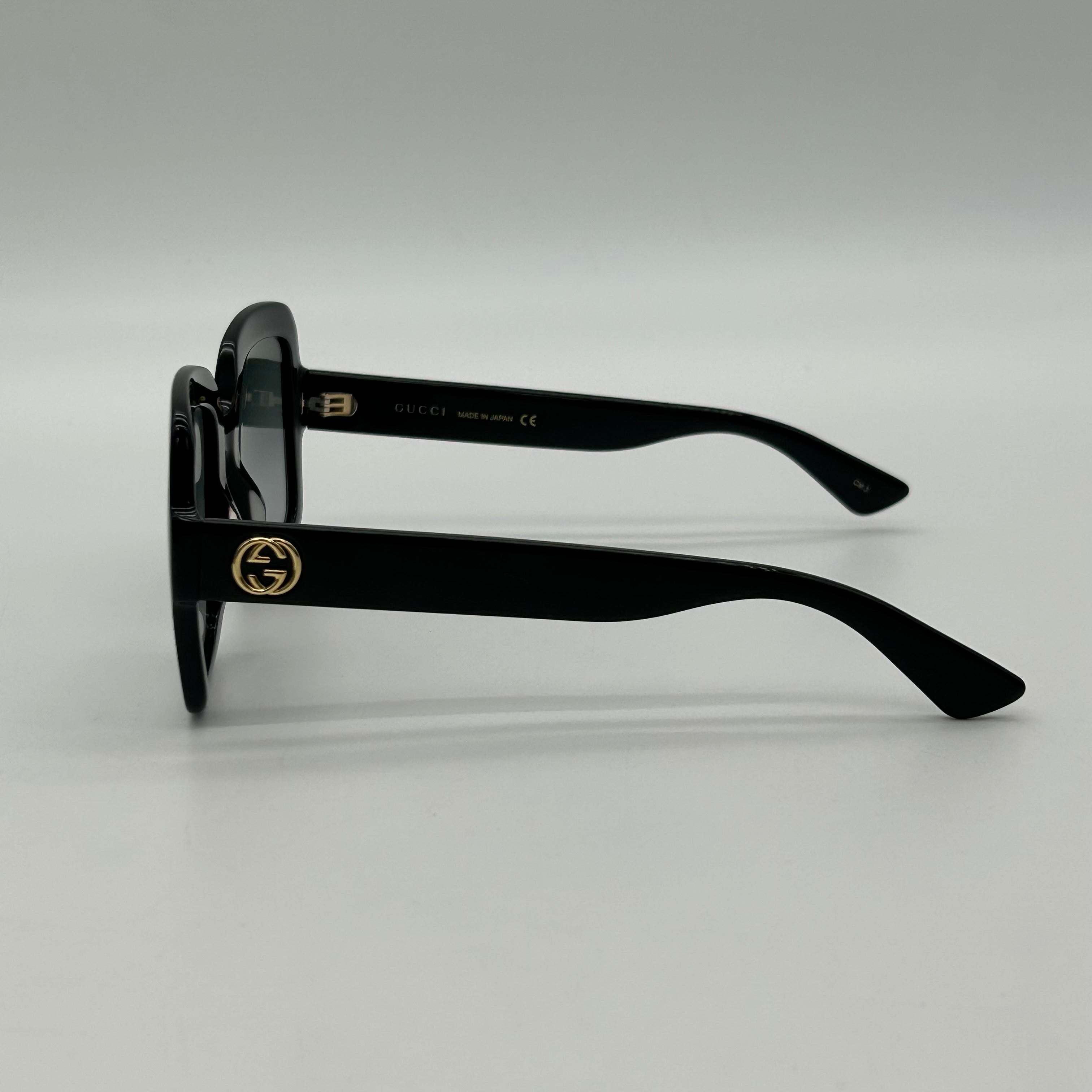 Authentic Gucci GG0036SN 001 Sunglasses Black Grey Gradient 54-22-140 Cat.3
