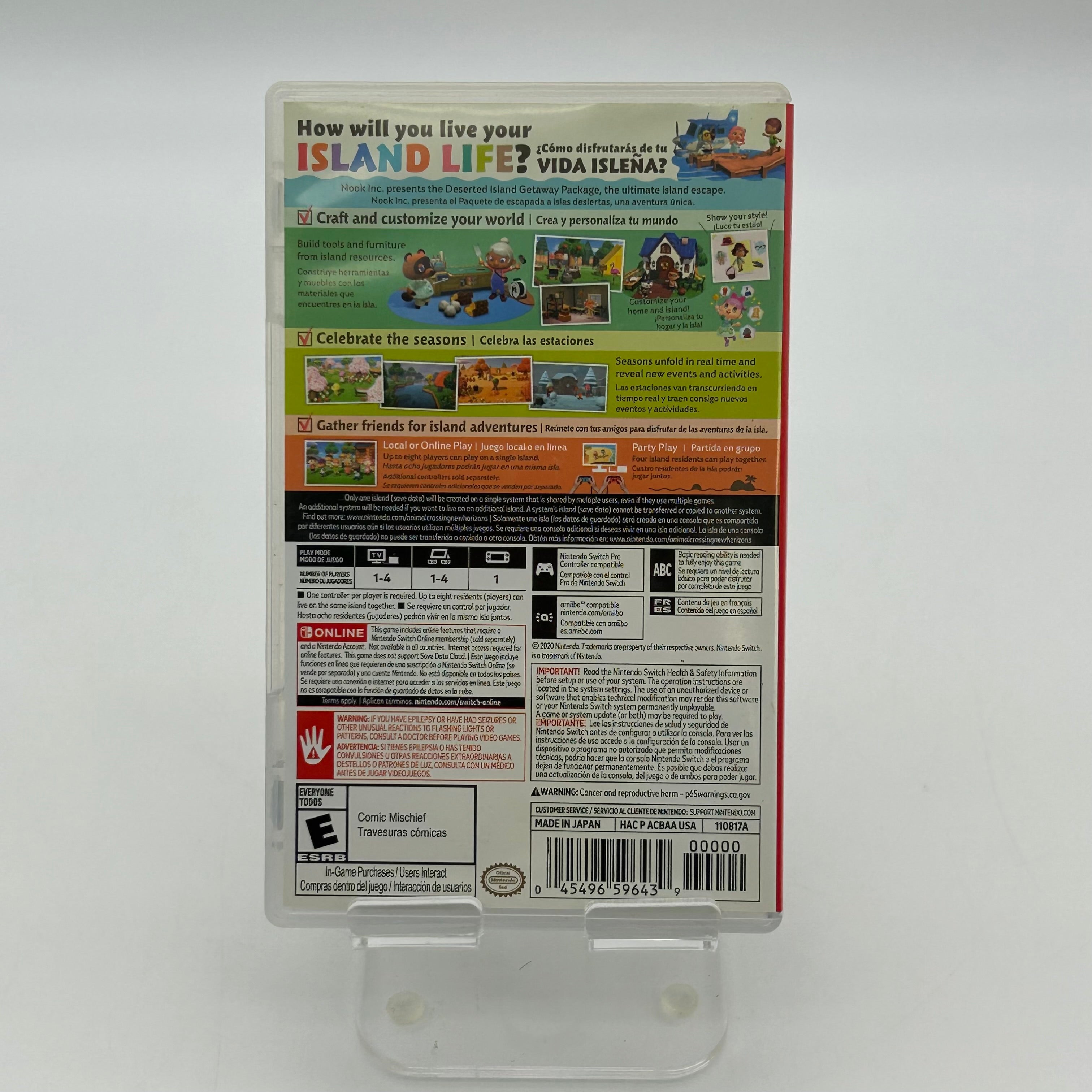 Nintendo Switch Animal Crossing: New Horizons w/ Case