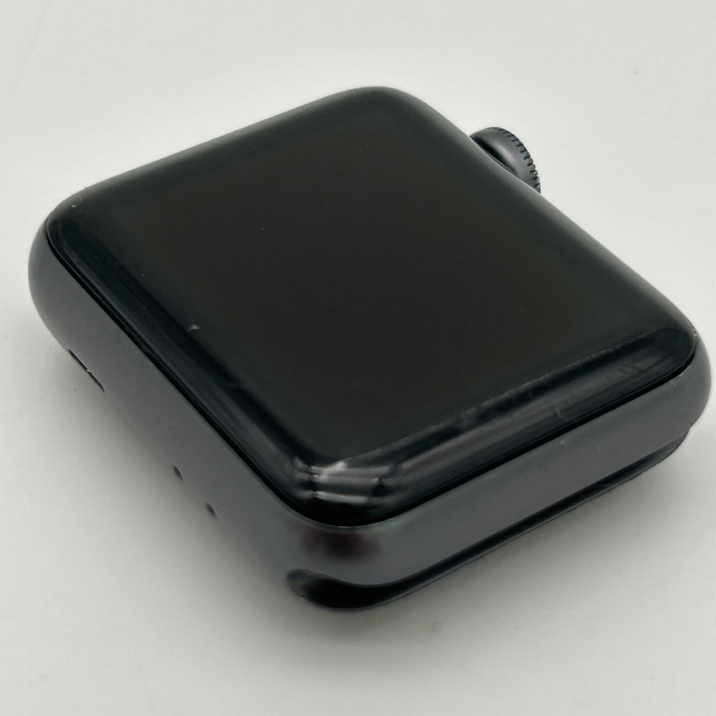 GPS Only Apple Watch Series 3 38MM Silver Aluminum Black Sport Band A1858