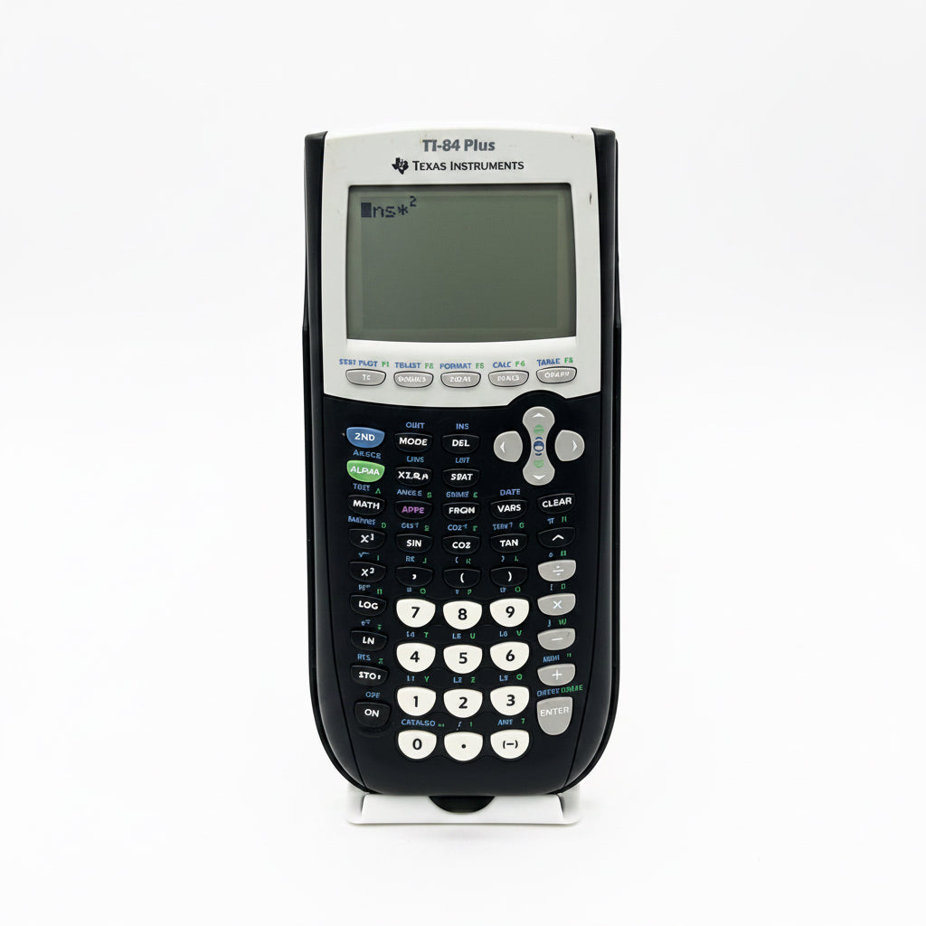 Texas Instruments TI-84 Plus Graphing Calculator Black with Cover