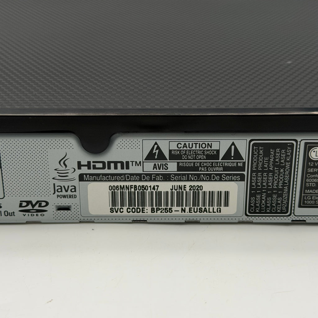 LG BP175 Blu-Ray DVD Player HDMI USB Network Streaming 1080p w/ Remote Tested