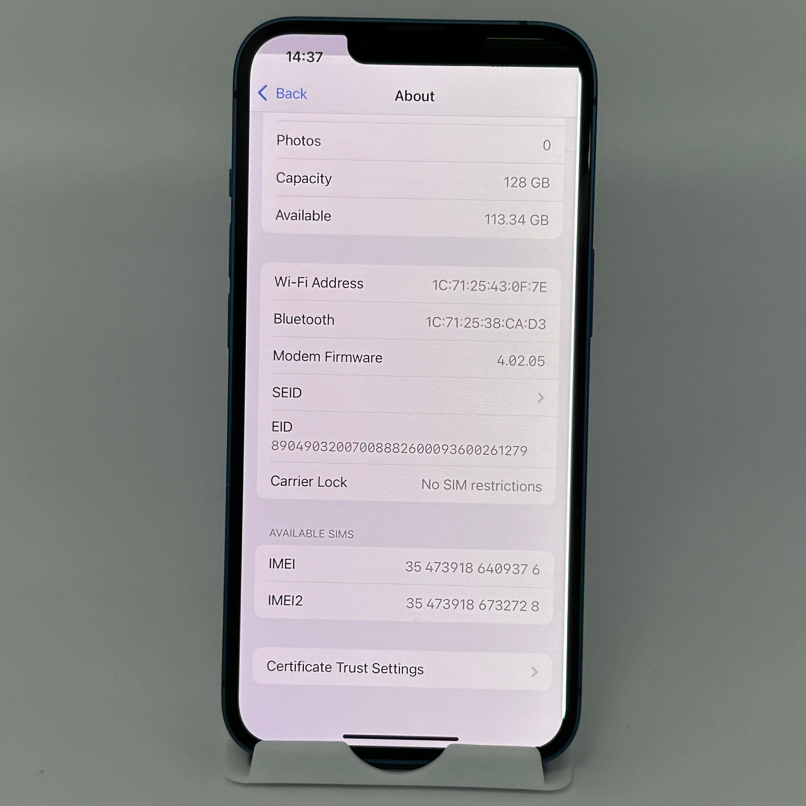 Apple iPhone 13 128GB Blue Unlocked - READ