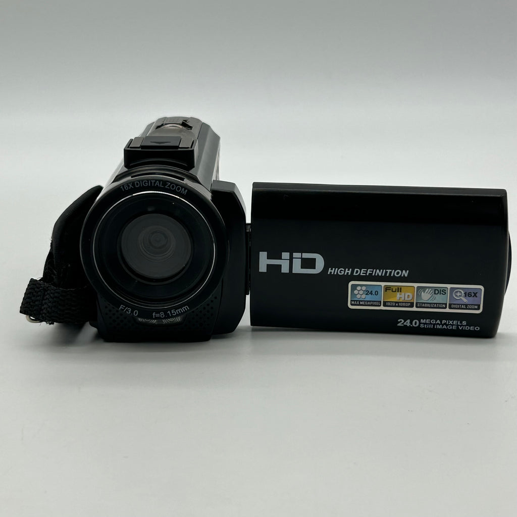 Full HD Digital Camcorder 24MP 1080p 16x Zoom HDV-201LM Bundle with 2 Batteries