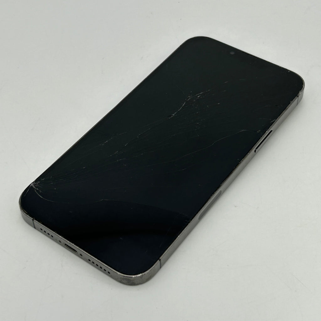 Apple iPhone 13 Pro Max (A2484) - 128GB - Black (Unlocked) Broken Screen/Back - READ