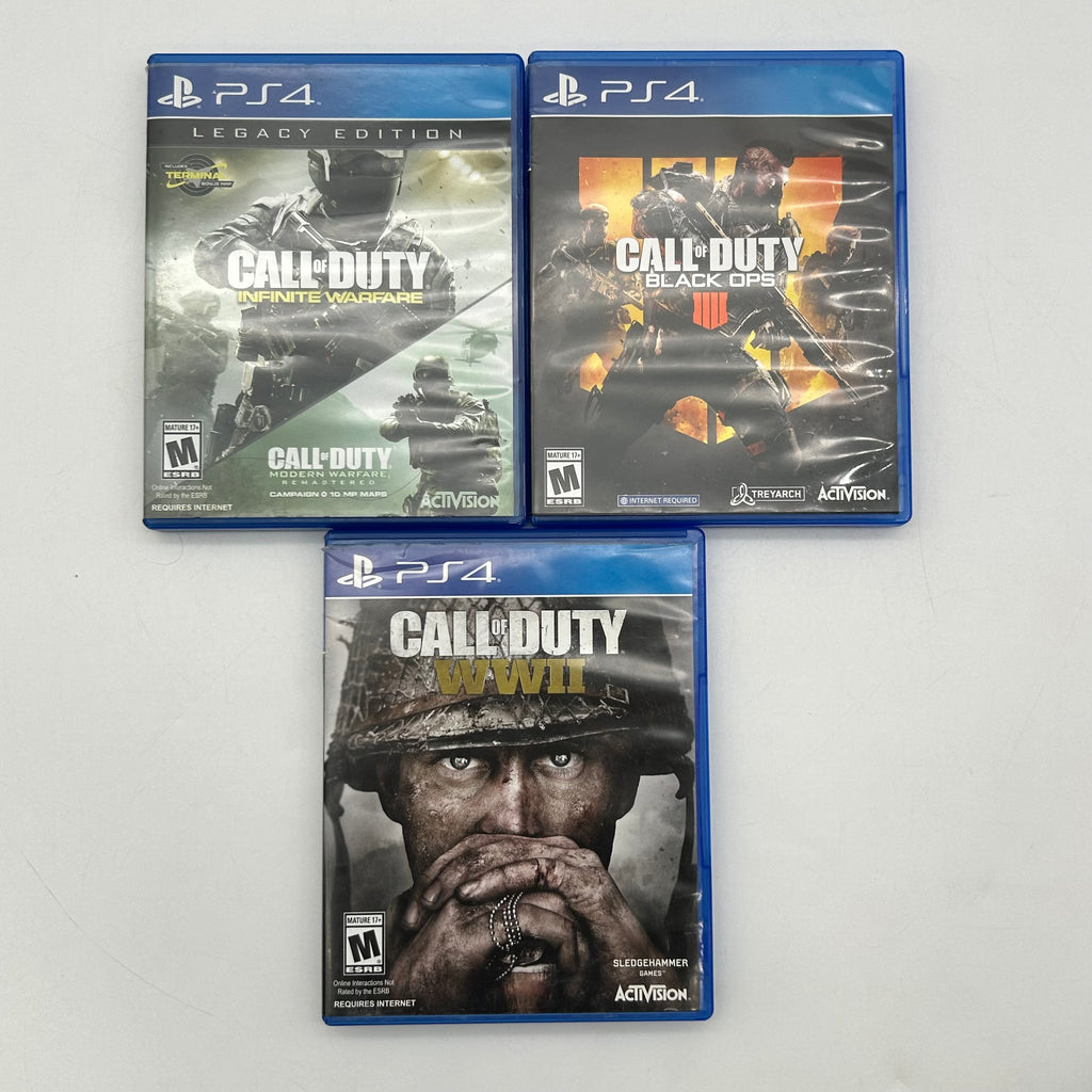 Sony PS4 Slim 1TB Console Black Bundle + 3 Games & 2 Controllers - Tested (Drift)