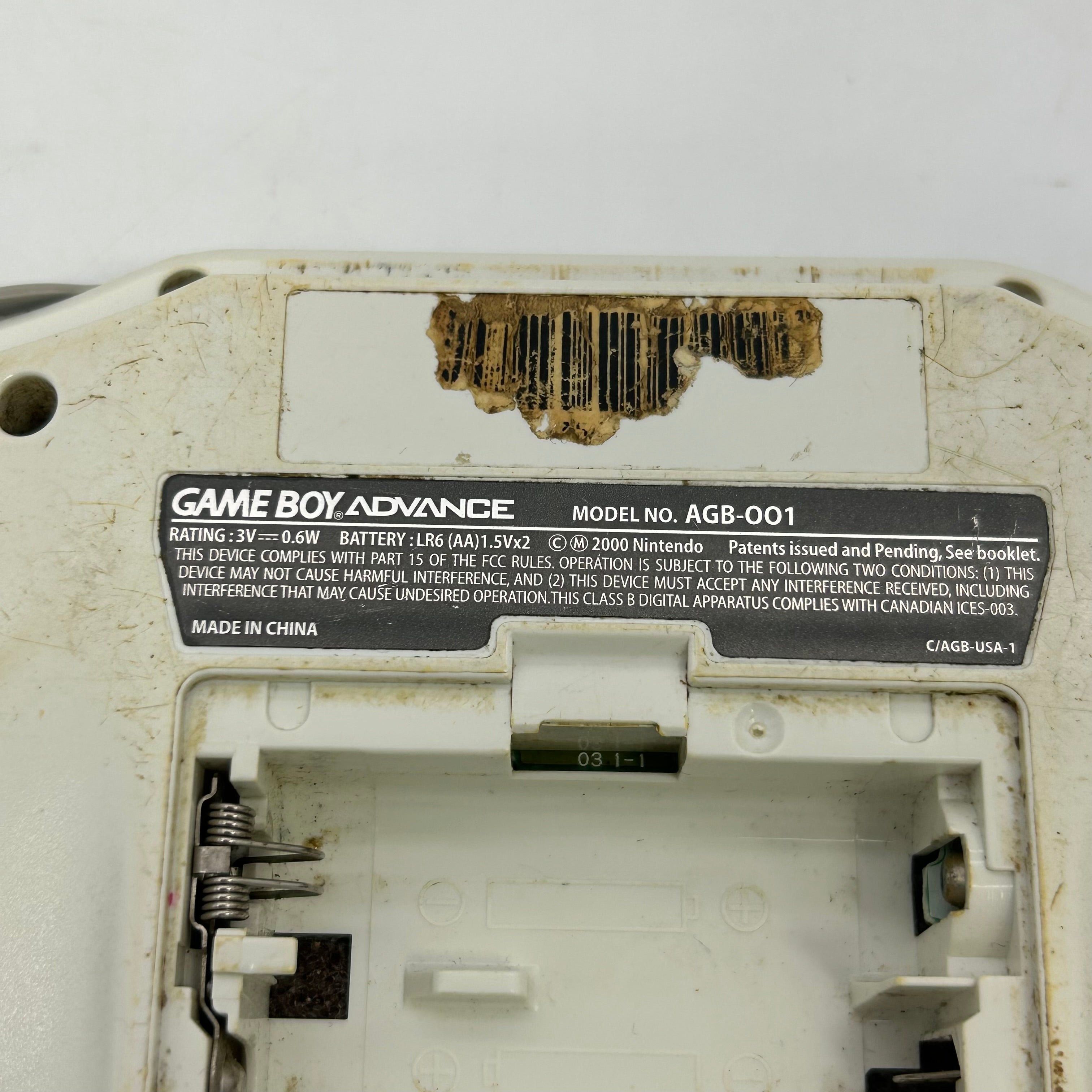 Nintendo Game Boy Advance AGB-001 White