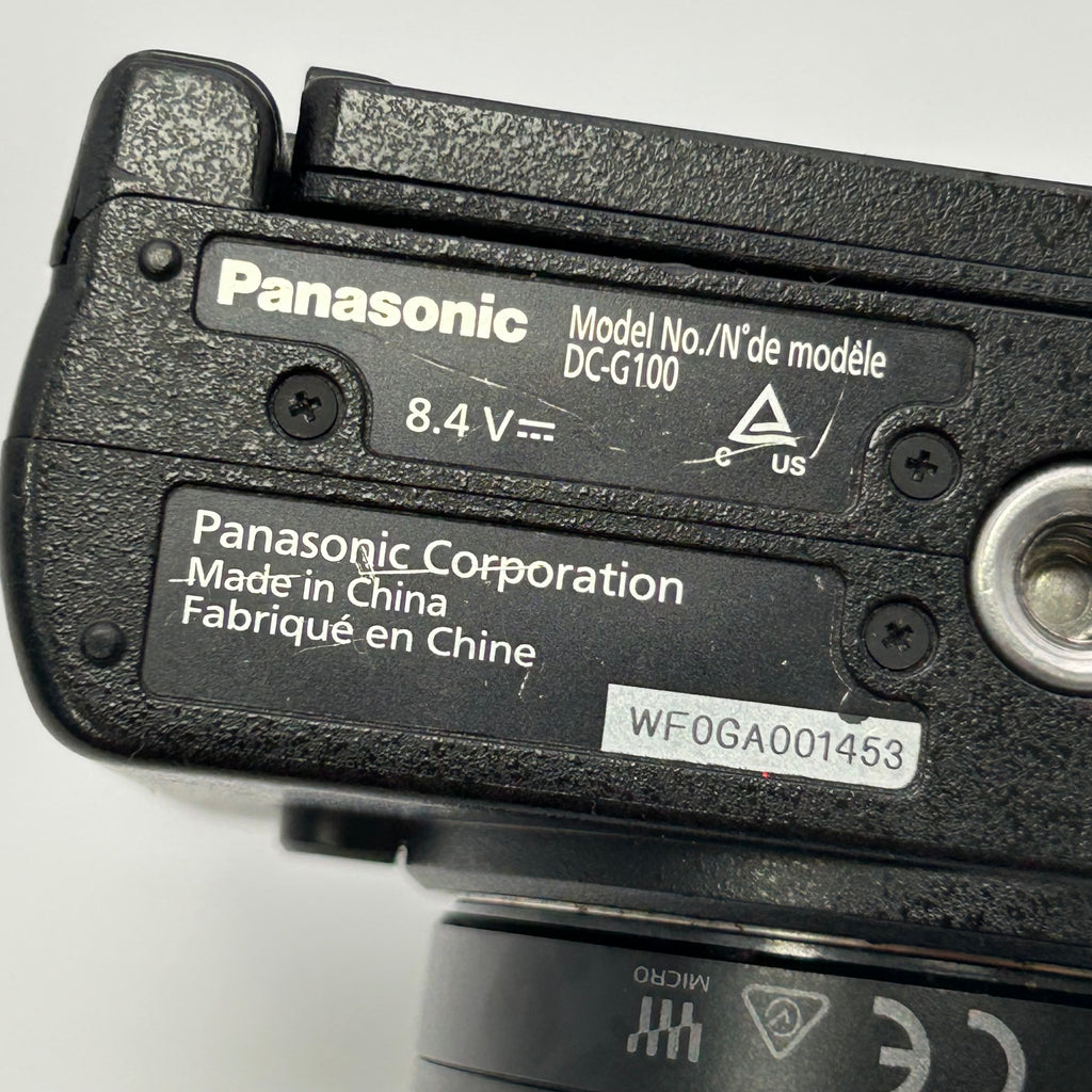 Panasonic Lumix DC-G100 Mirrorless Camera w/ 12-32mm Lens + Battery - For Parts Only