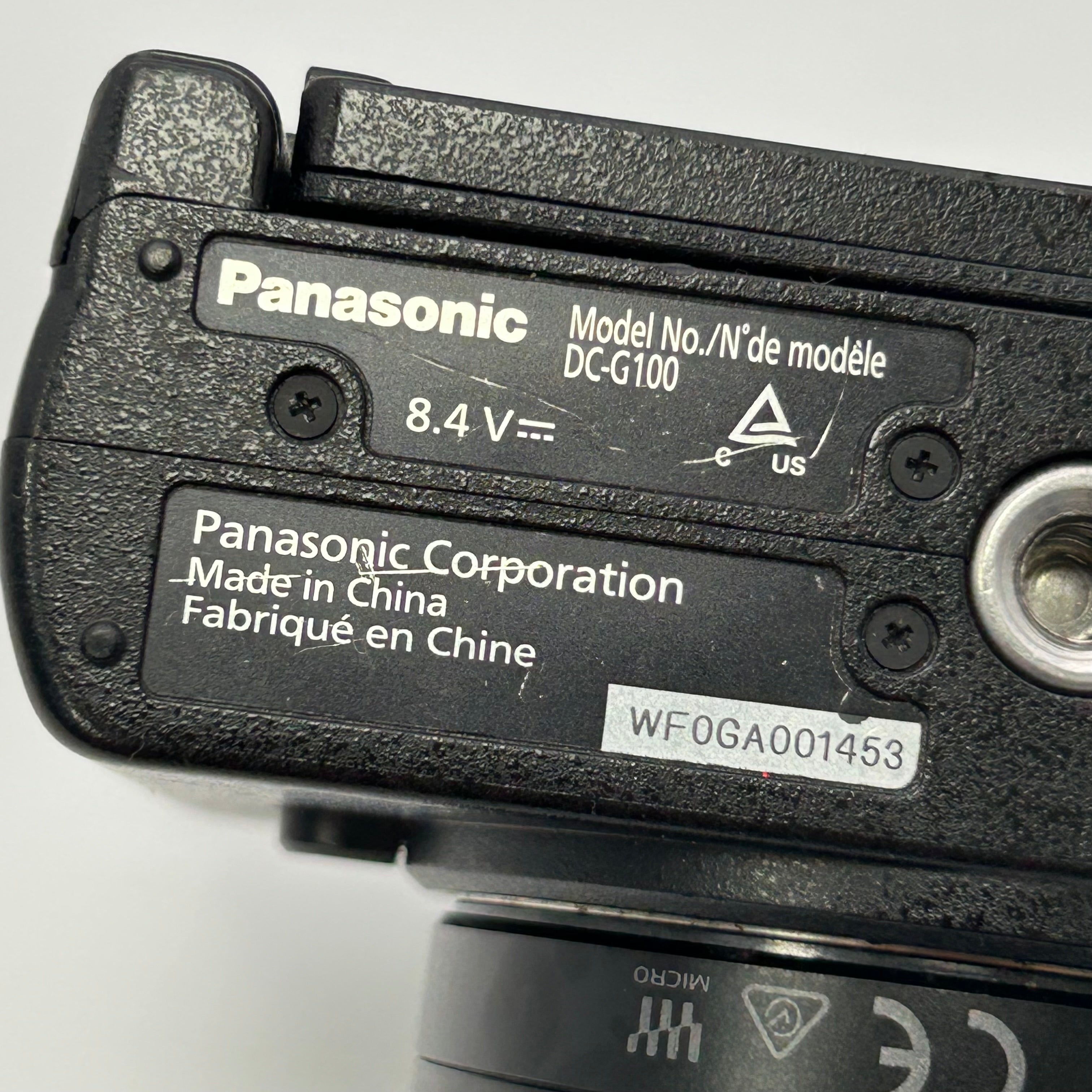 Panasonic Lumix DC-G100 Mirrorless Camera w/ 12-32mm Lens + Battery - For Parts Only