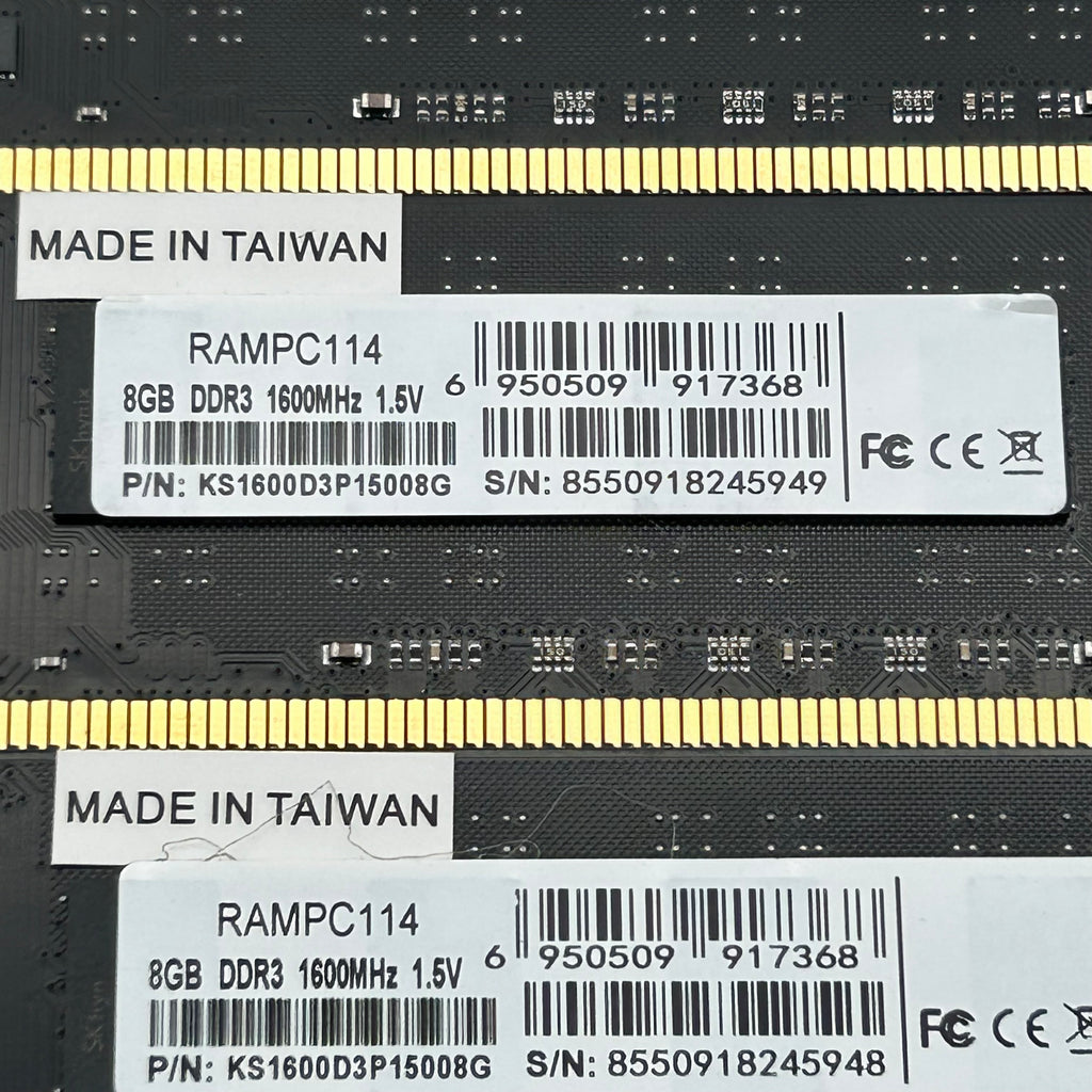 KingSpec 32GB DDR 3 RAM (4x8GB) 1600MHZ - KS1600D3P15008G