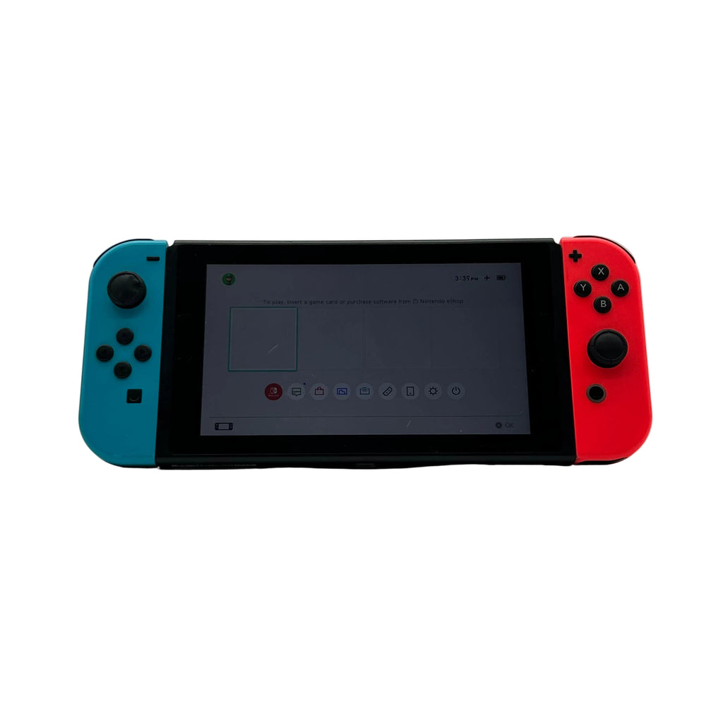Nintendo Switch HAC-001 - Neon Red/Neon Blue 32GB Handheld Black Console Set