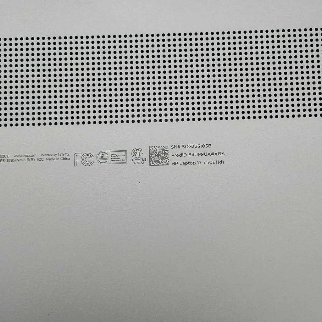 HP 17-cn0611ds Intel Celeron N4120 4GB RAM 128GB Silver