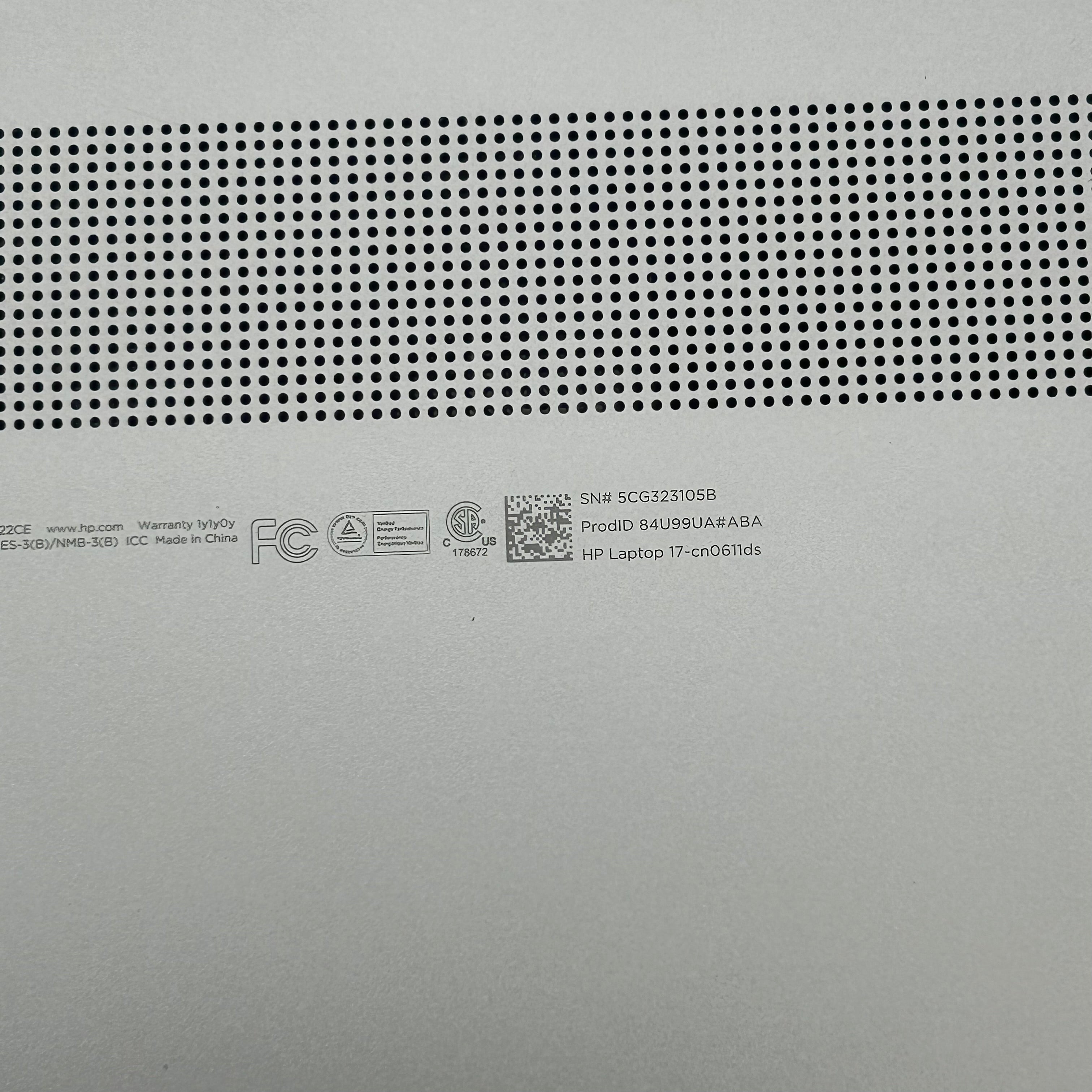 HP 17-cn0611ds Intel Celeron N4120 4GB RAM 128GB Silver