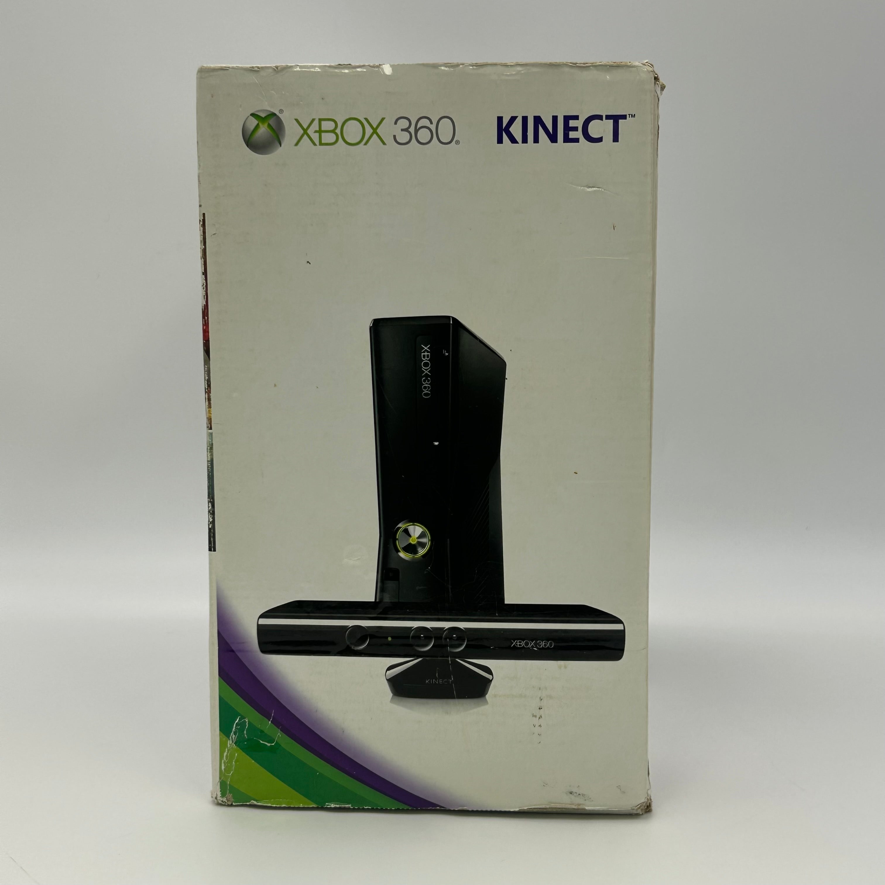 Microsoft Xbox 360 S 1439 Black Console Bundle with Kinect, Controller, Box & 5 Games