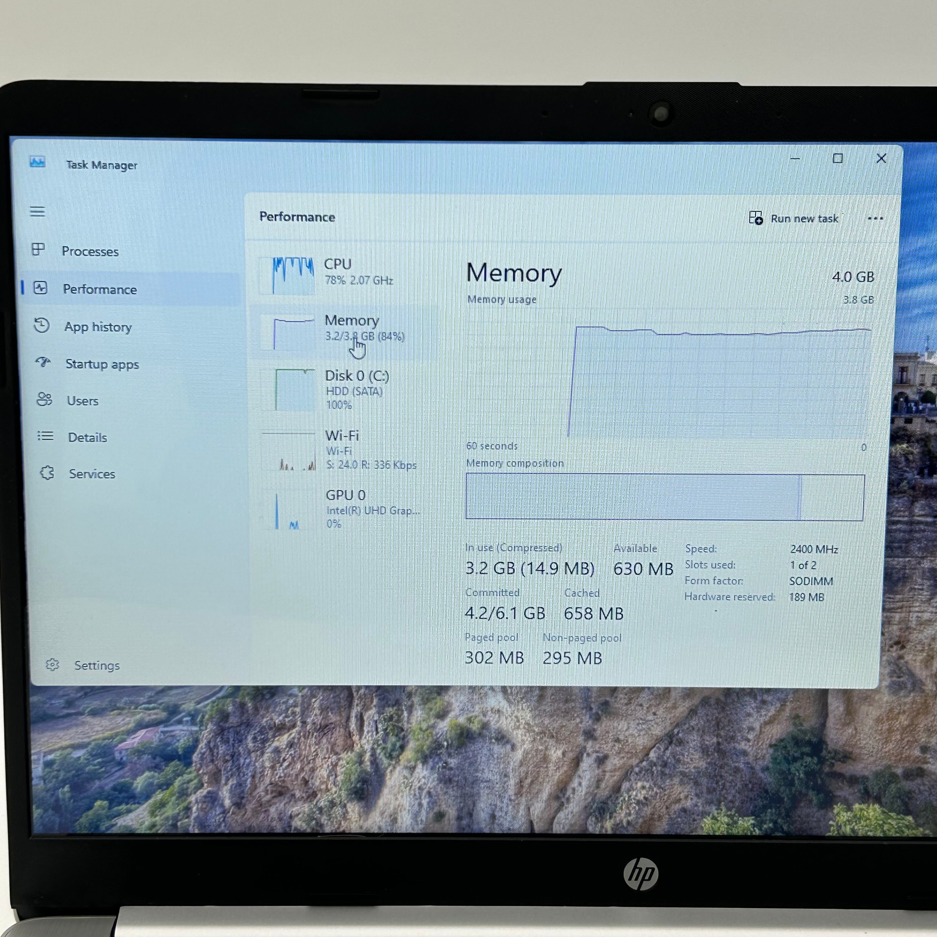 HP Laptop 15-DW1022NR Intel Celeron N4020 1.1GHz 4GB RAM 1TB HDD Windows 11