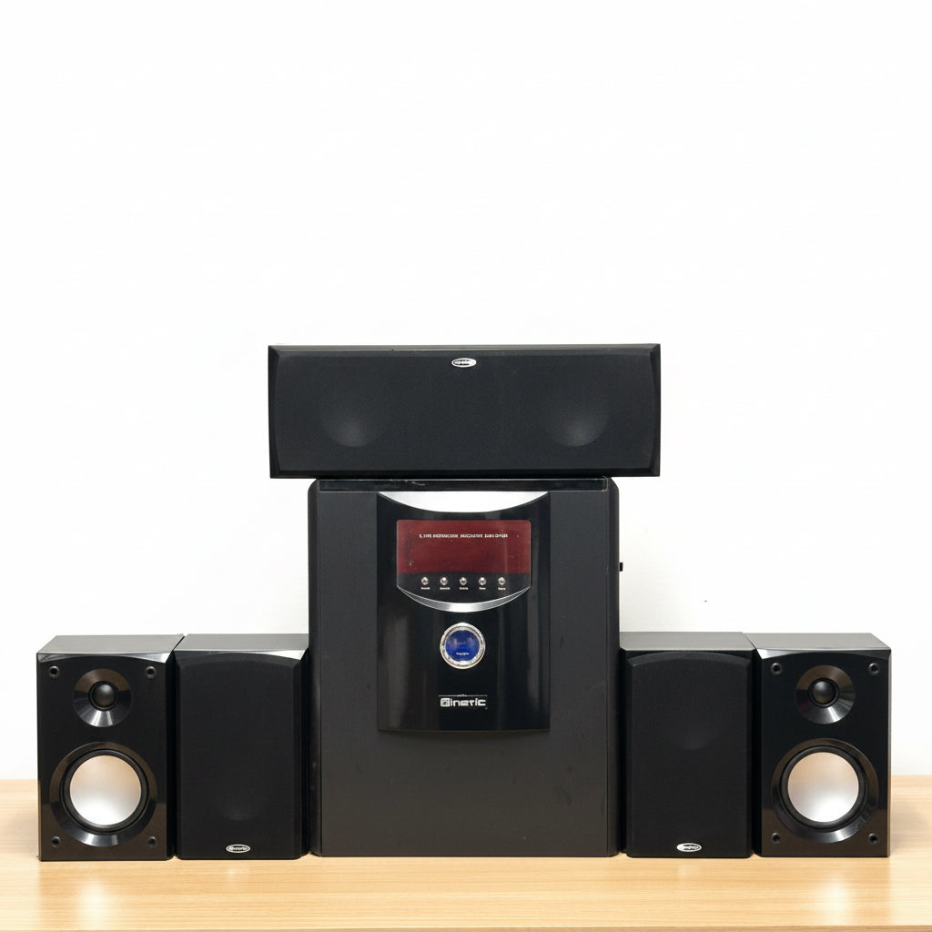 Kinetic KA-4210 5.1 Channel Home Sound System Speaker Black