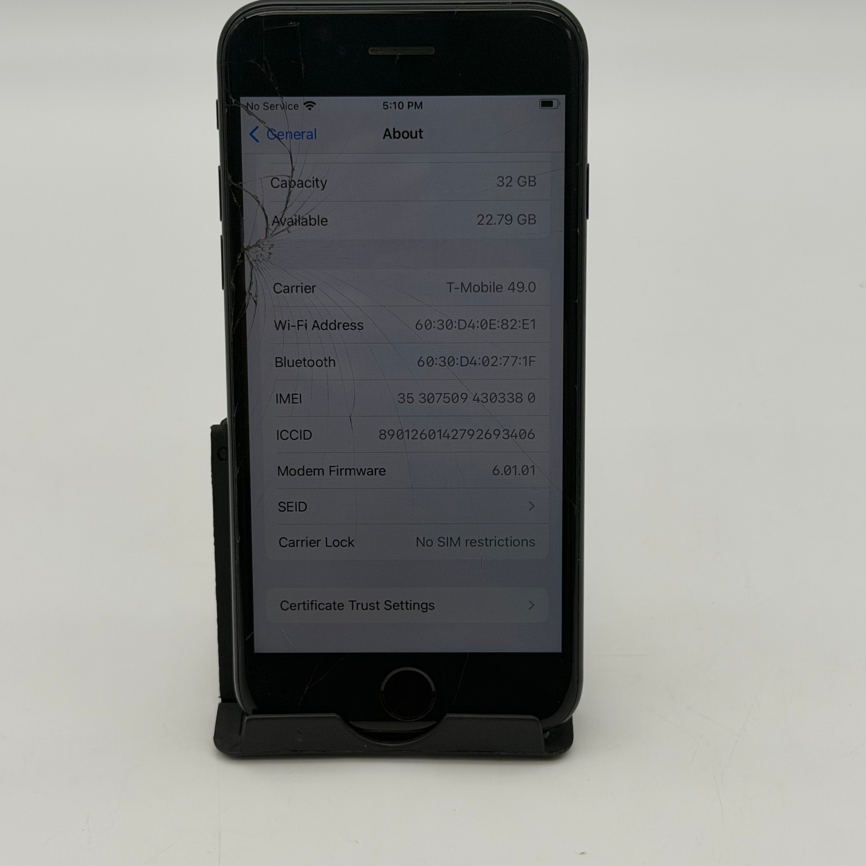 Apple iPhone 7 - 32GB A1778 Black | Tested & Working! READ