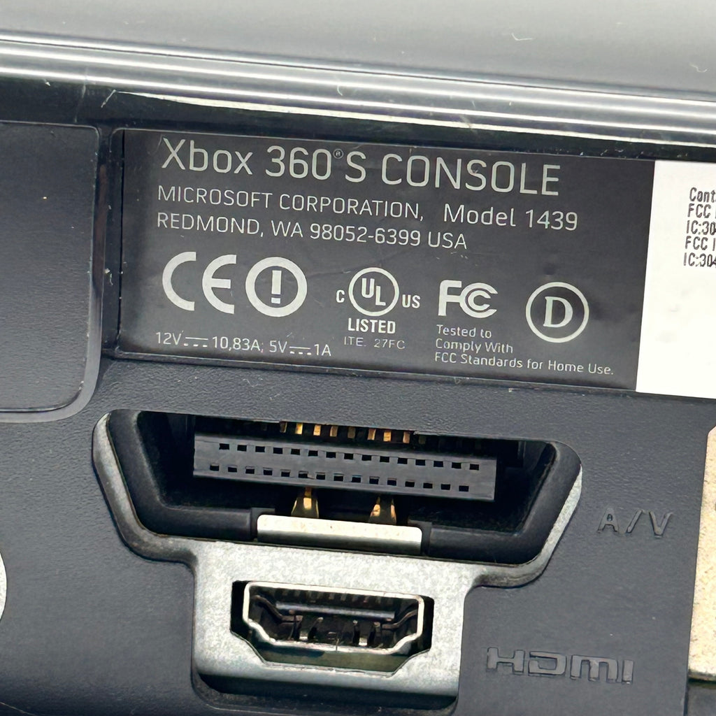 Xbox 360 Slim 250GB Gaming Set – 13 Games & 3 Controllers: 1 Functional & 2 Defective - Used
