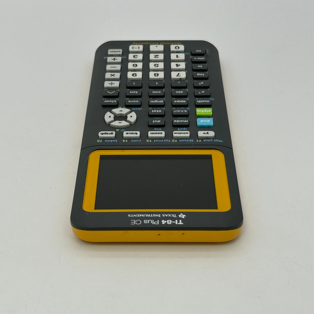 Texas Instruments TI 84 Plus Ce Yellow Calculator Graphing TI-84 Plus TI 84