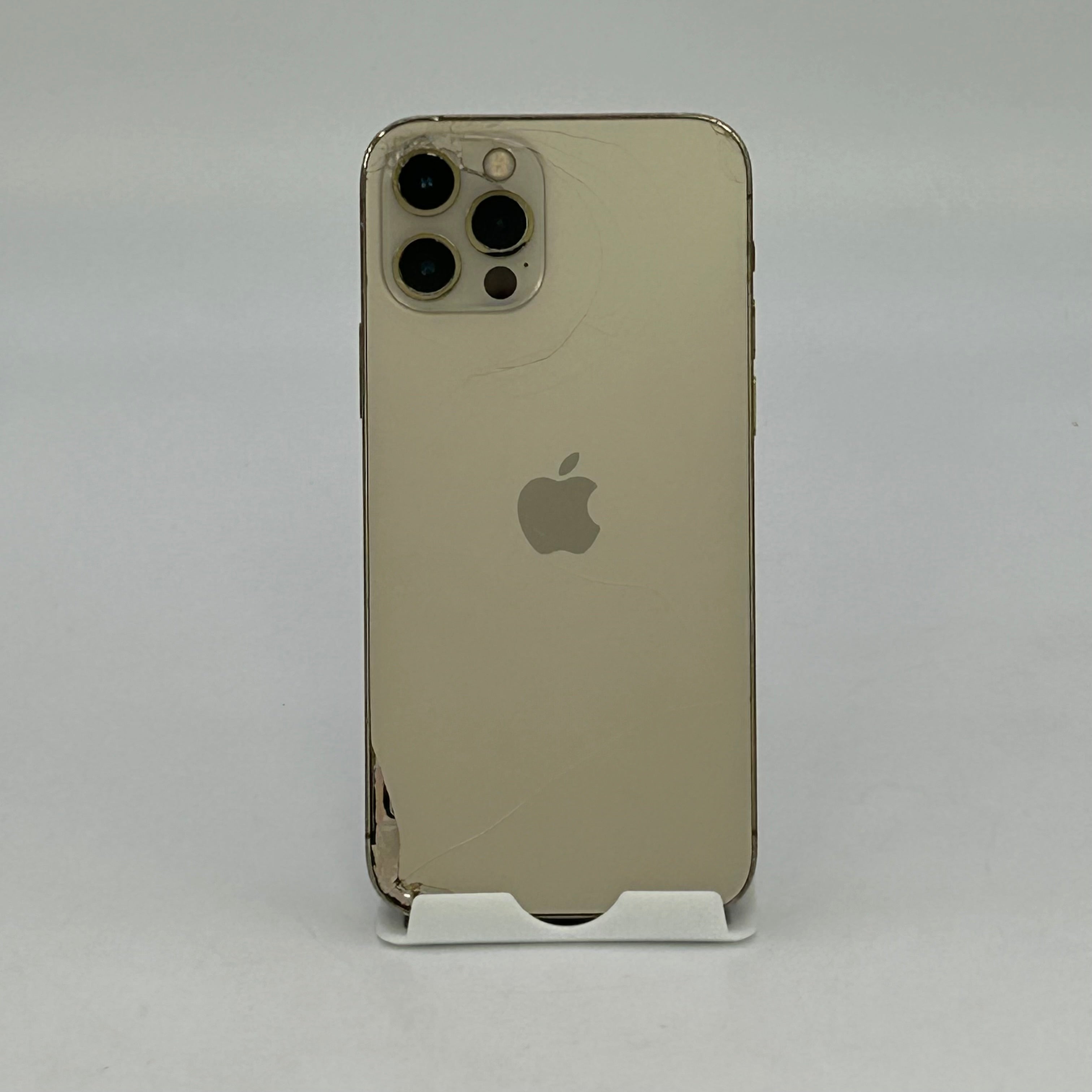 Apple iPhone 12 Pro 128GB MGJQ3LL/A Unlocked - Cracked Back - Heavy Scratches - Missing SIM Tray