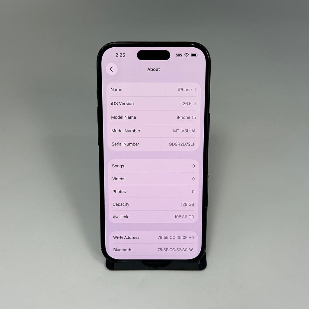 iPhone 15 - 128GB Black - BH 99% - (T-Mobile) *READ*