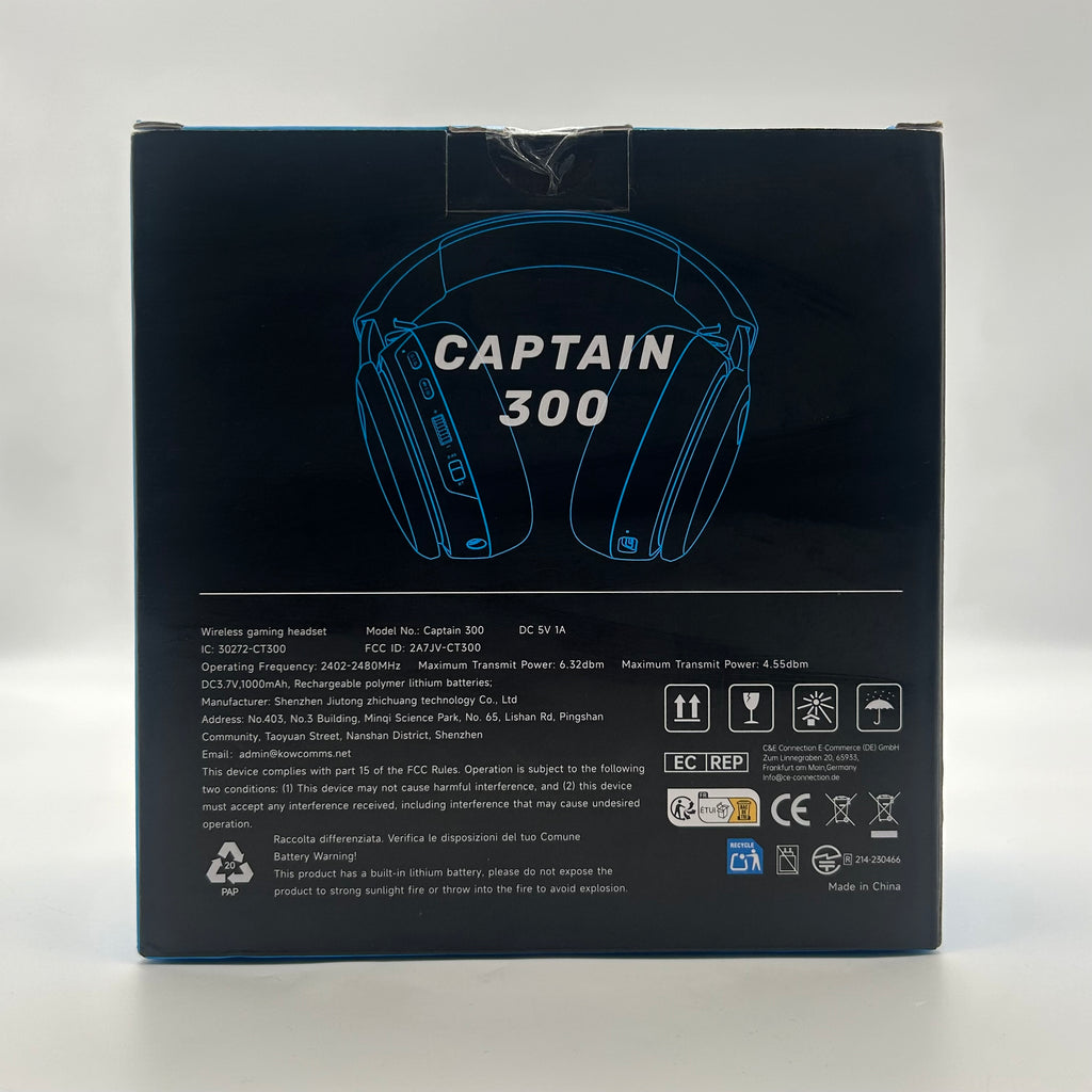 Captain 300 Gaming Headset - White