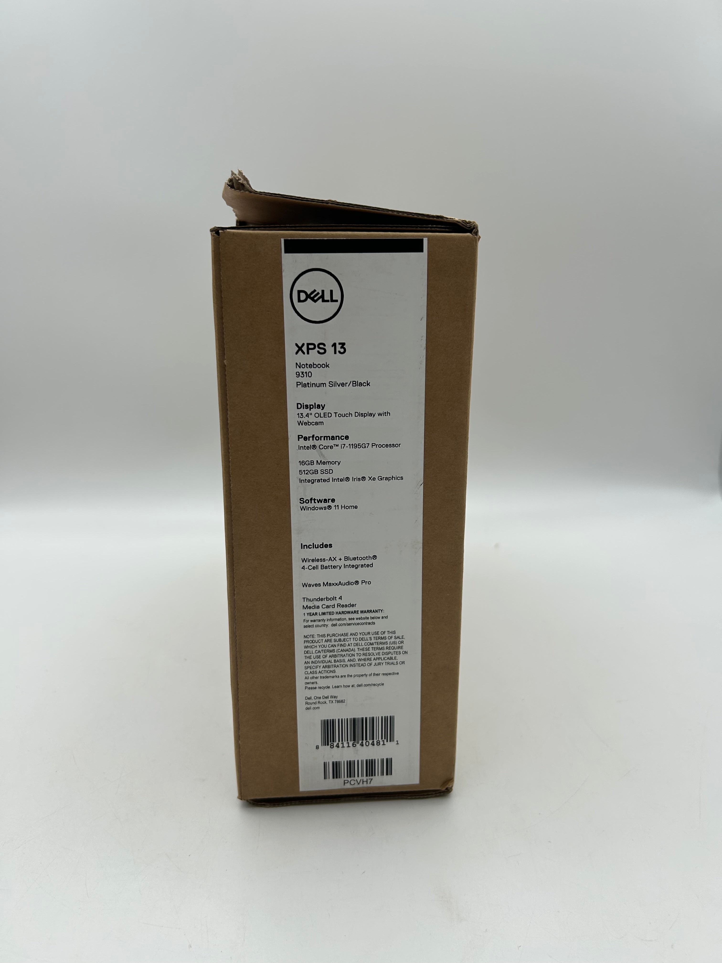 Dell XPS 13 9310 13-inch Laptop Core i7 16GB 512GB Silver - Open Box