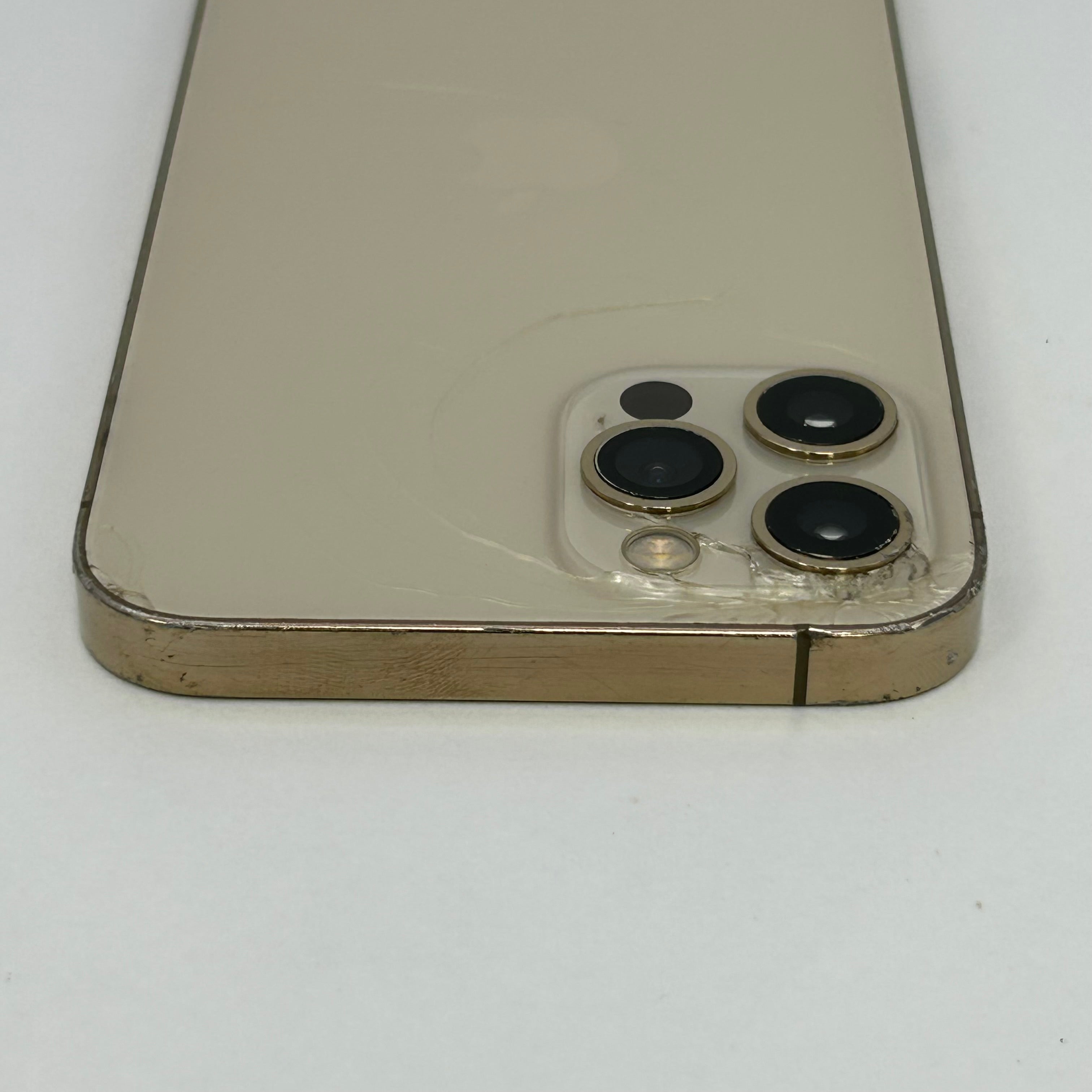 Apple iPhone 12 Pro 128GB MGJQ3LL/A Unlocked - Cracked Back - Heavy Scratches - Missing SIM Tray