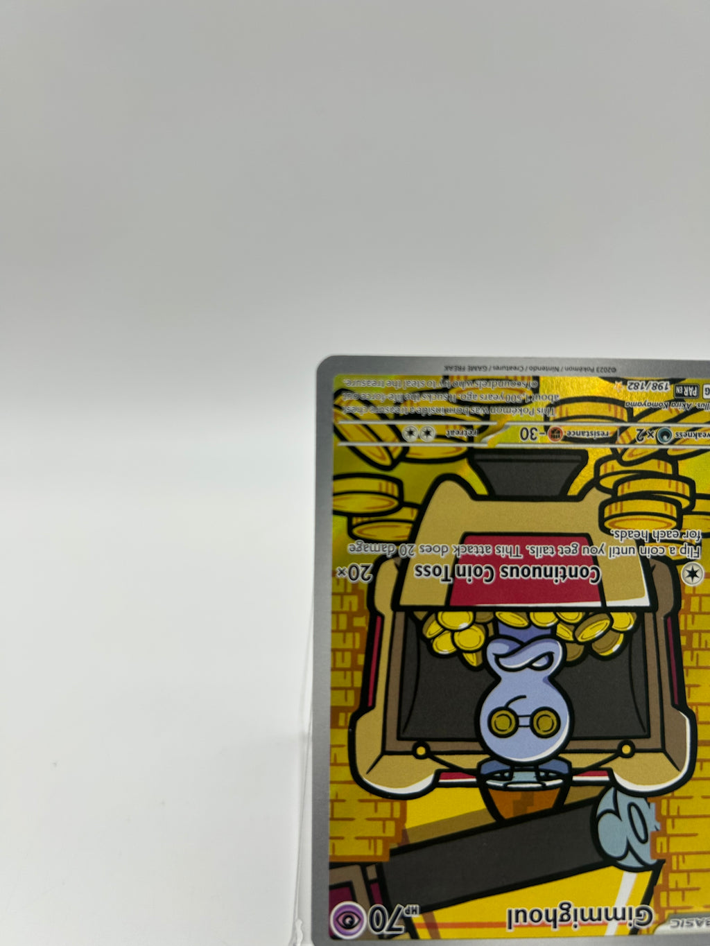 Pokemon Gimmighoul #198/182 - Black Used A Raw Ungraded