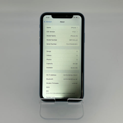 Apple iPhone XR 64GB – Blue Unlocked - Used