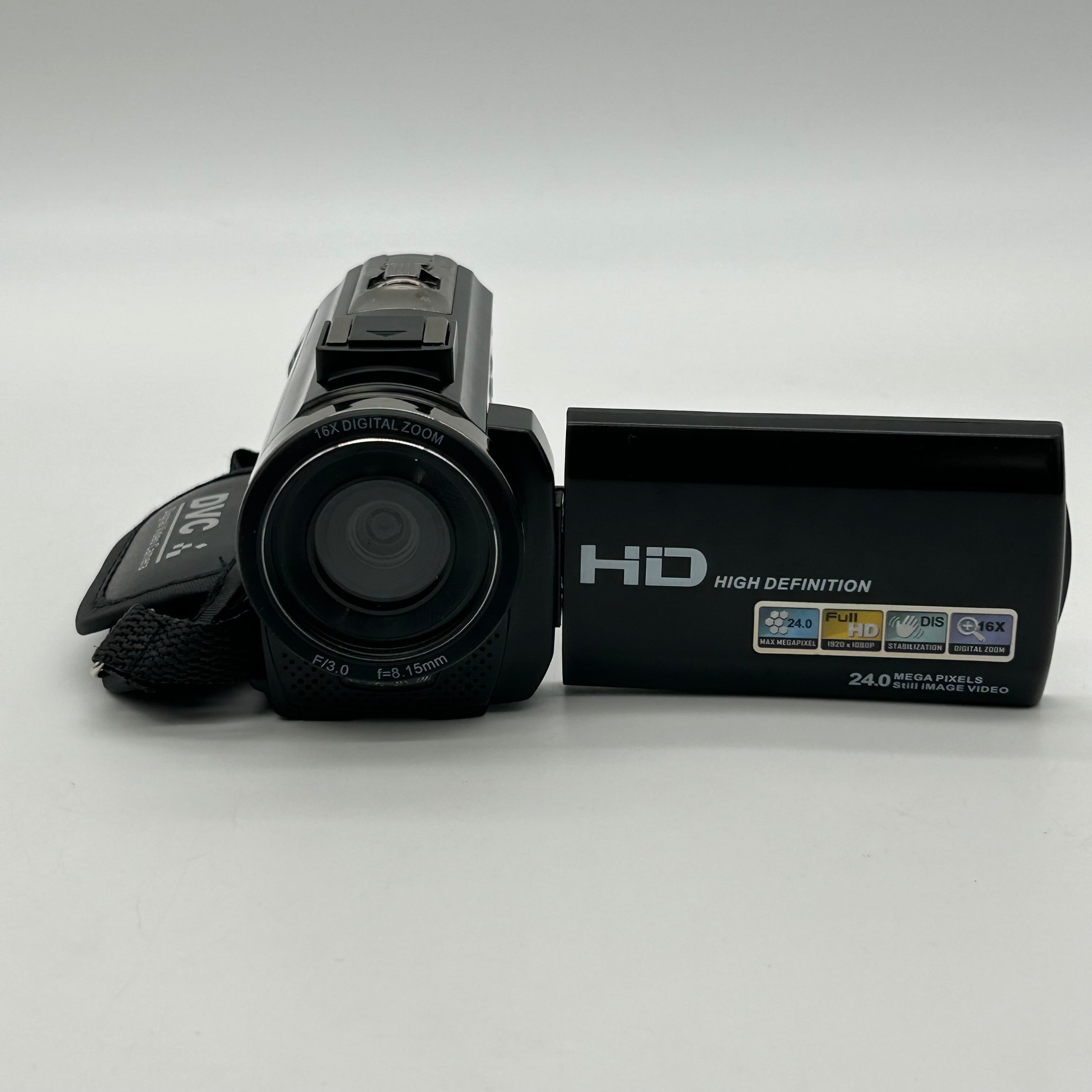 Full HD Digital Camcorder 24MP 1080p 16x Zoom HDV-201LM Bundle with 2 Batteries