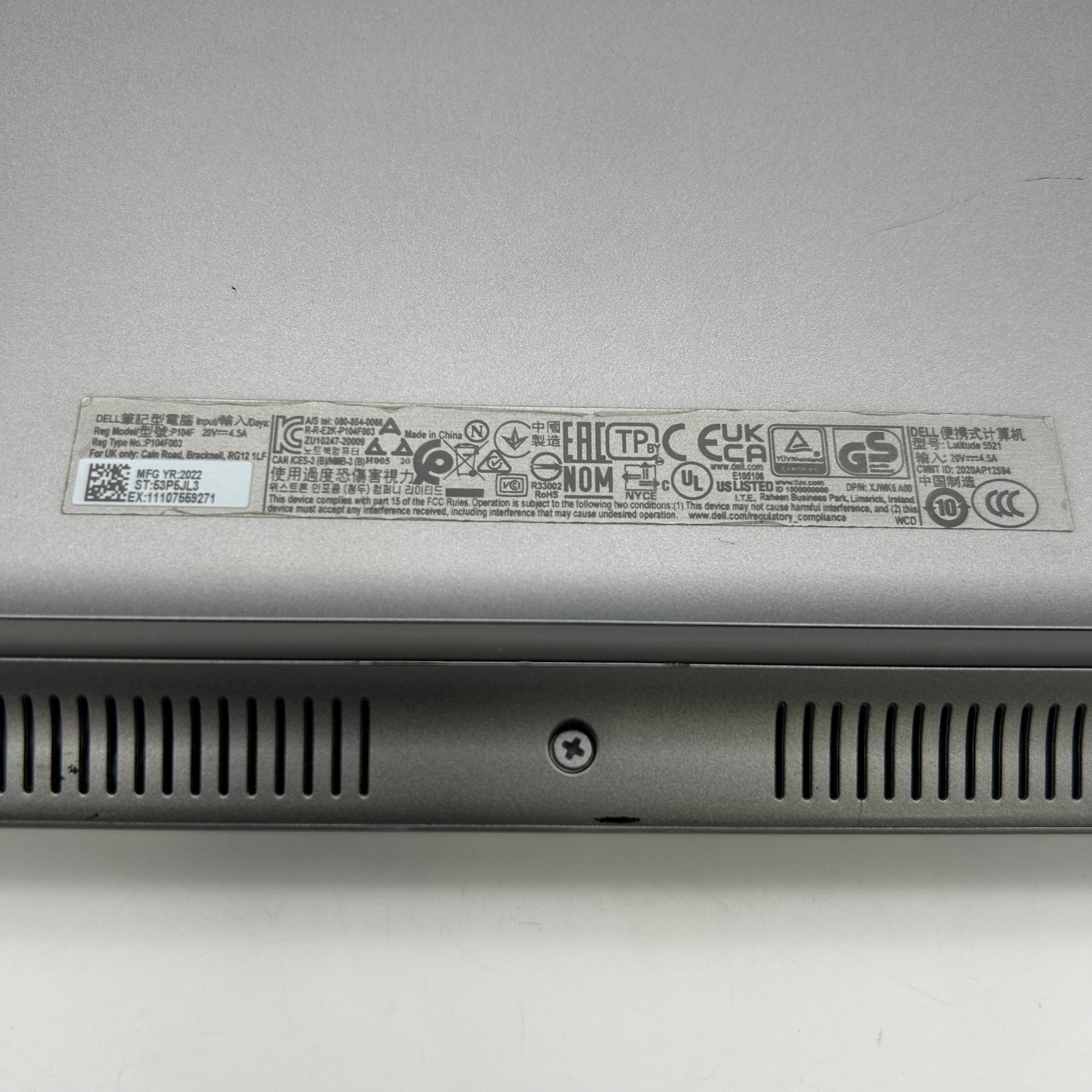 Dell Latitude 5521 15.6-inch i7 vPro 11th Gen 32GB RAM 512GB SSD Laptop