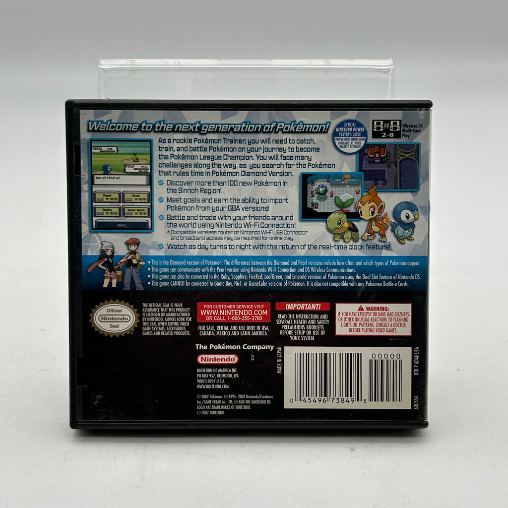 Nintendo DS Pokemon Diamond Used C Multi-Colored Case Manual