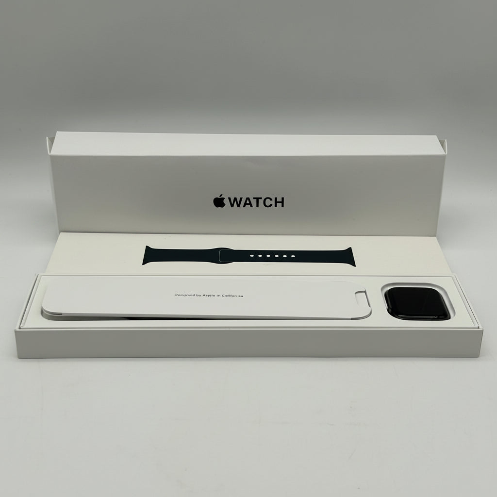 Apple Watch SE (2020) 1st Gen 44mm A2354 (GPS + Cellular) Black & Cable Charger - Open Box