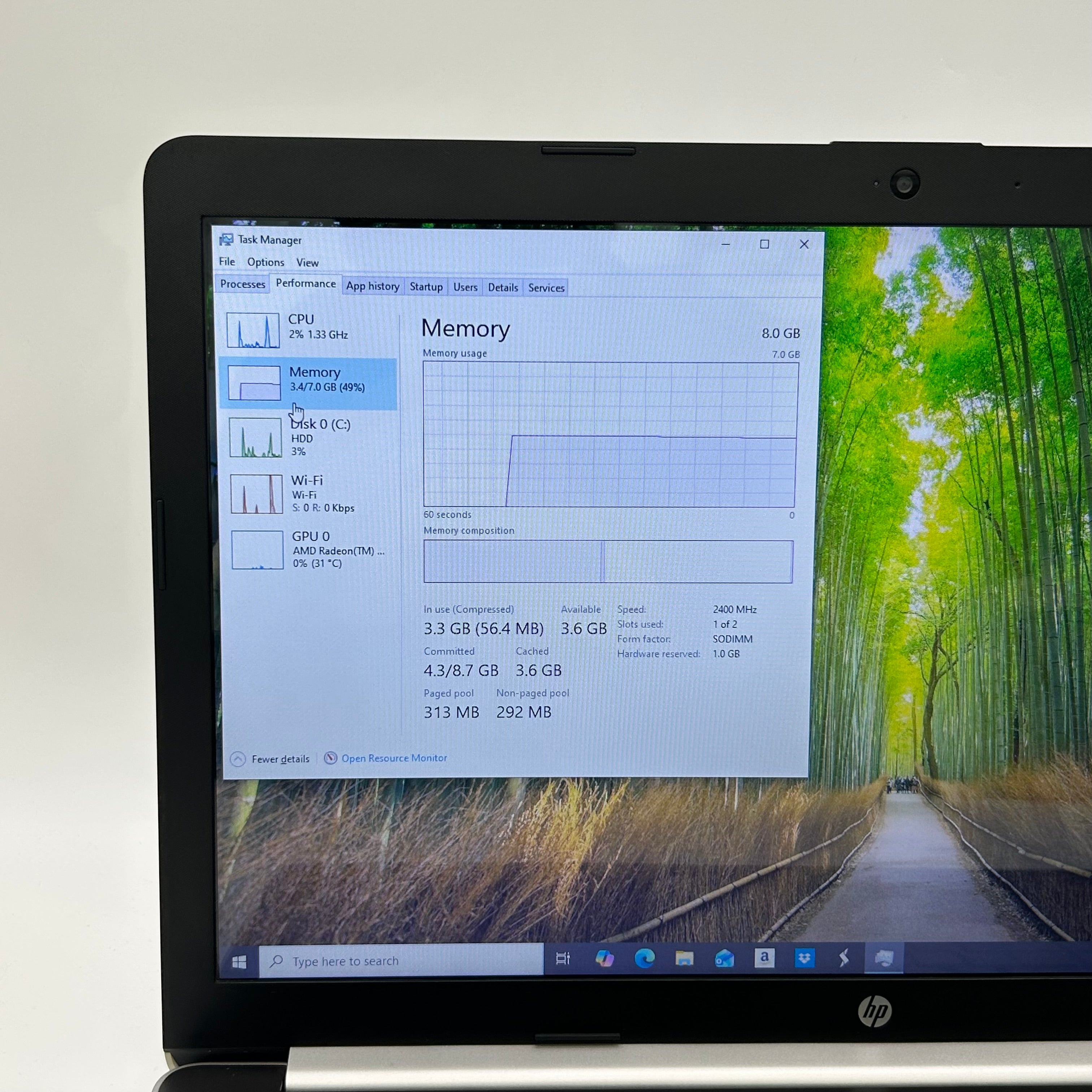 HP Laptop 17-ca0011ds 17.3-inch AMD Ryzen 3 2300U 8GB RAM 1TB HDD Gray