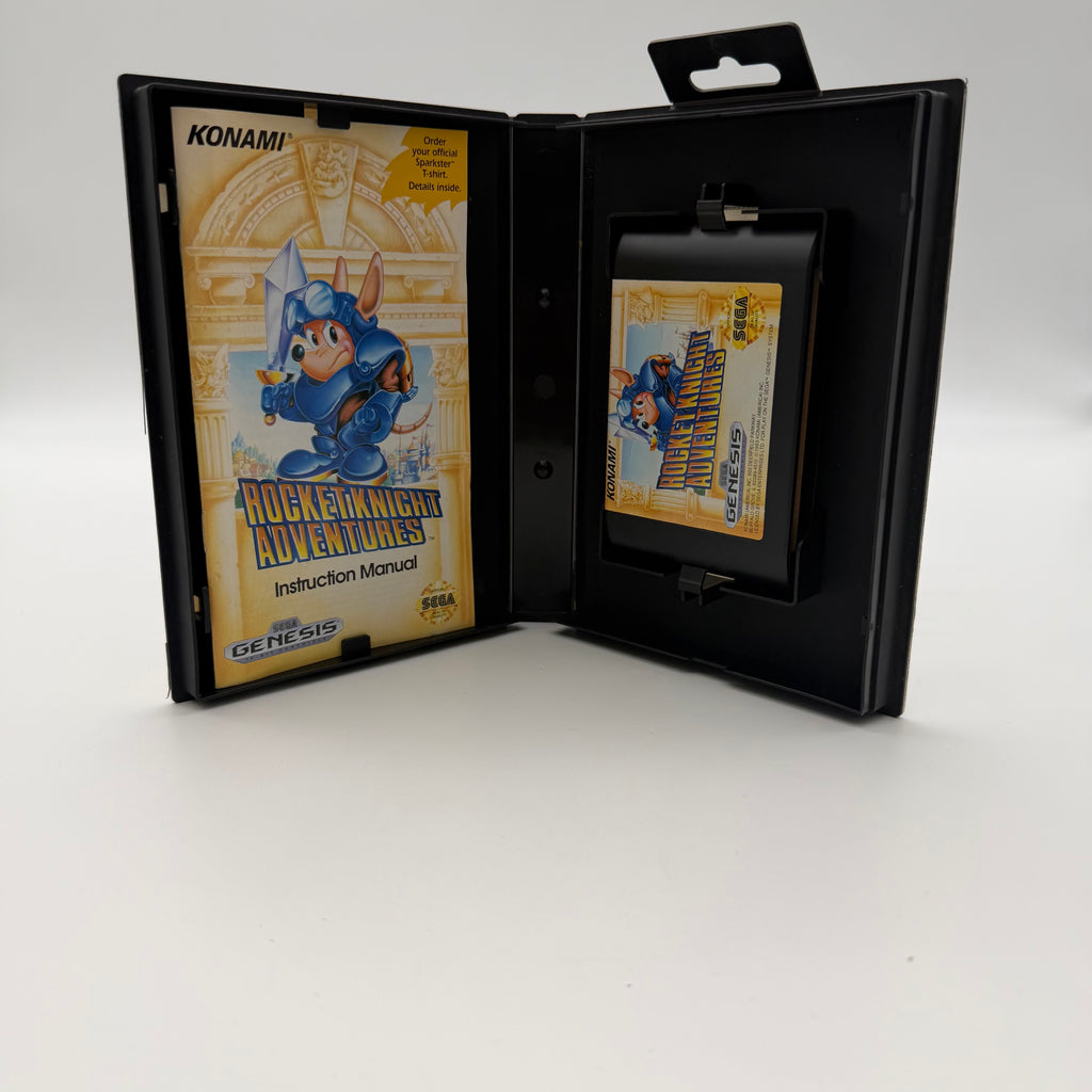Sega Genesis Rocket Knight Adventures with Case and  Manual Inserts