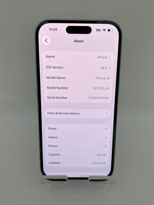 Apple iPhone 15 128GB White NTLY3LL/A