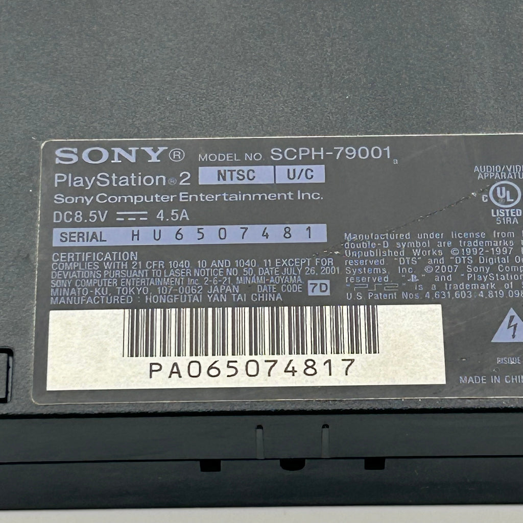 Sony PlayStation 2 Slim SCPH-79001 PS2 Console w/ OEM Cables - Tested