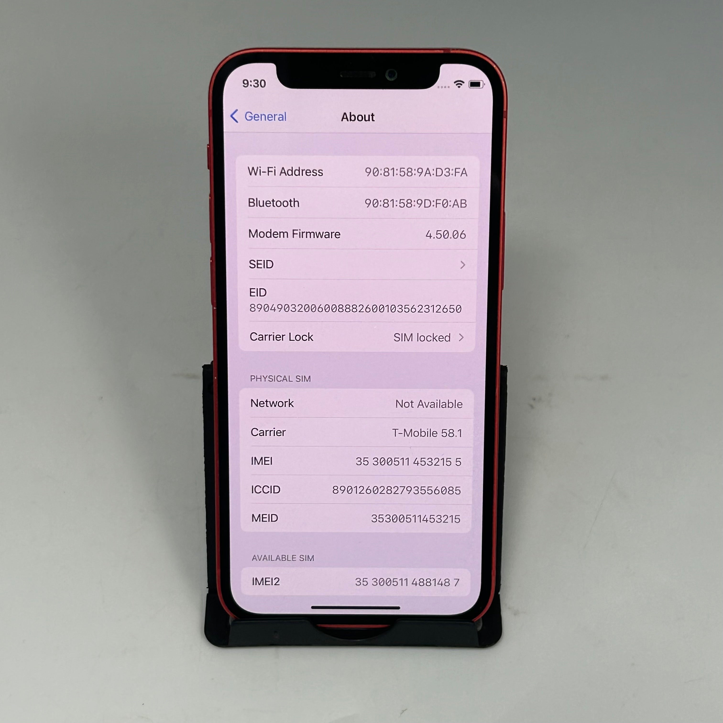 Apple iPhone 12 Mini, 64GB, Sprint/T-Mobile 83%BH  - Parts ONLY (READ)