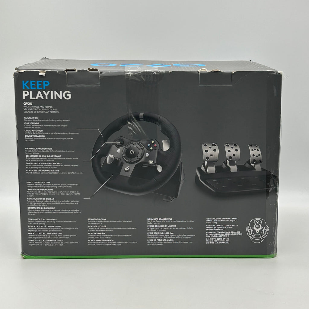 Logitech G923 SE Xbox/PC Racing Wheel + Pedals + Shifter - Black