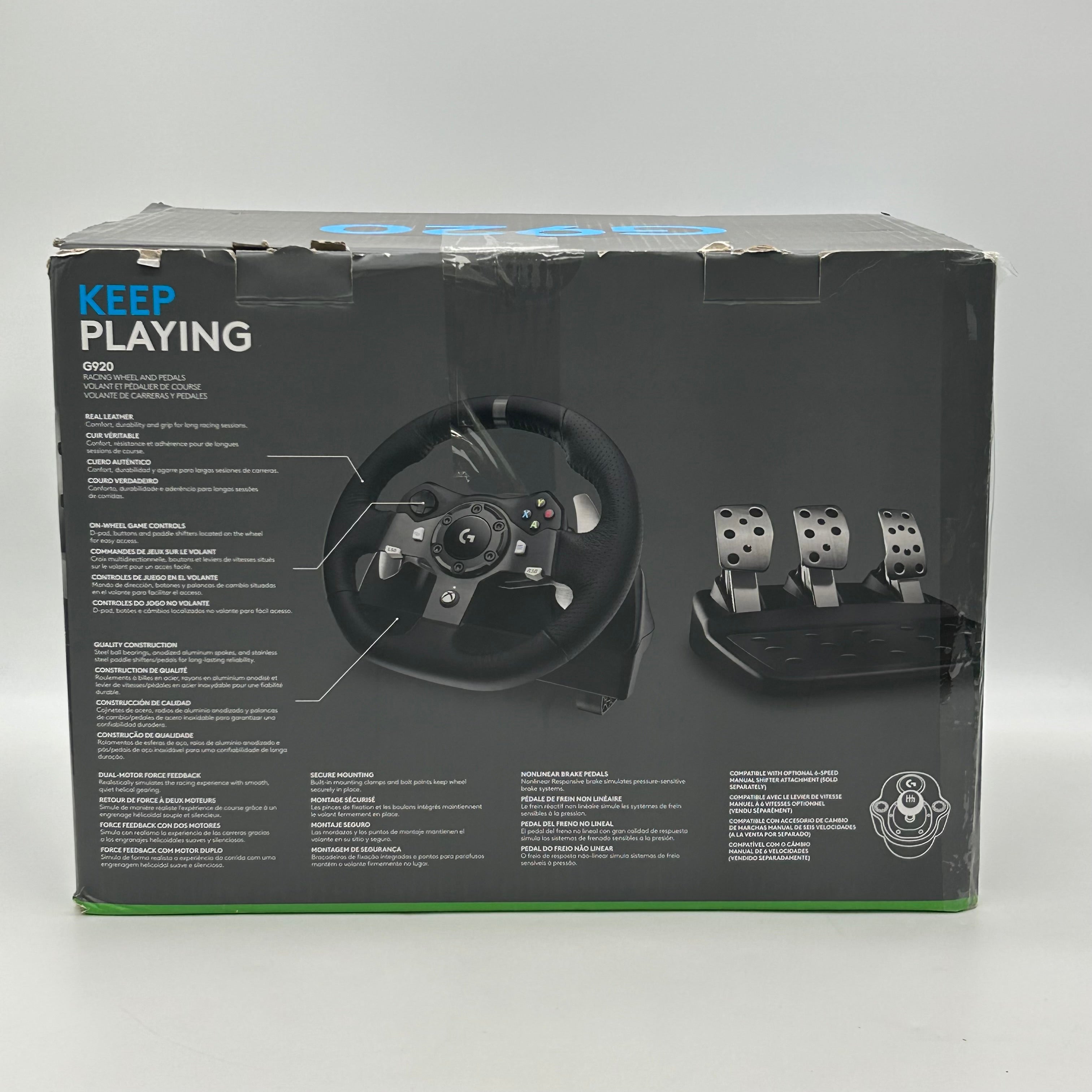 Logitech G923 SE Xbox/PC Racing Wheel + Pedals + Shifter - Black