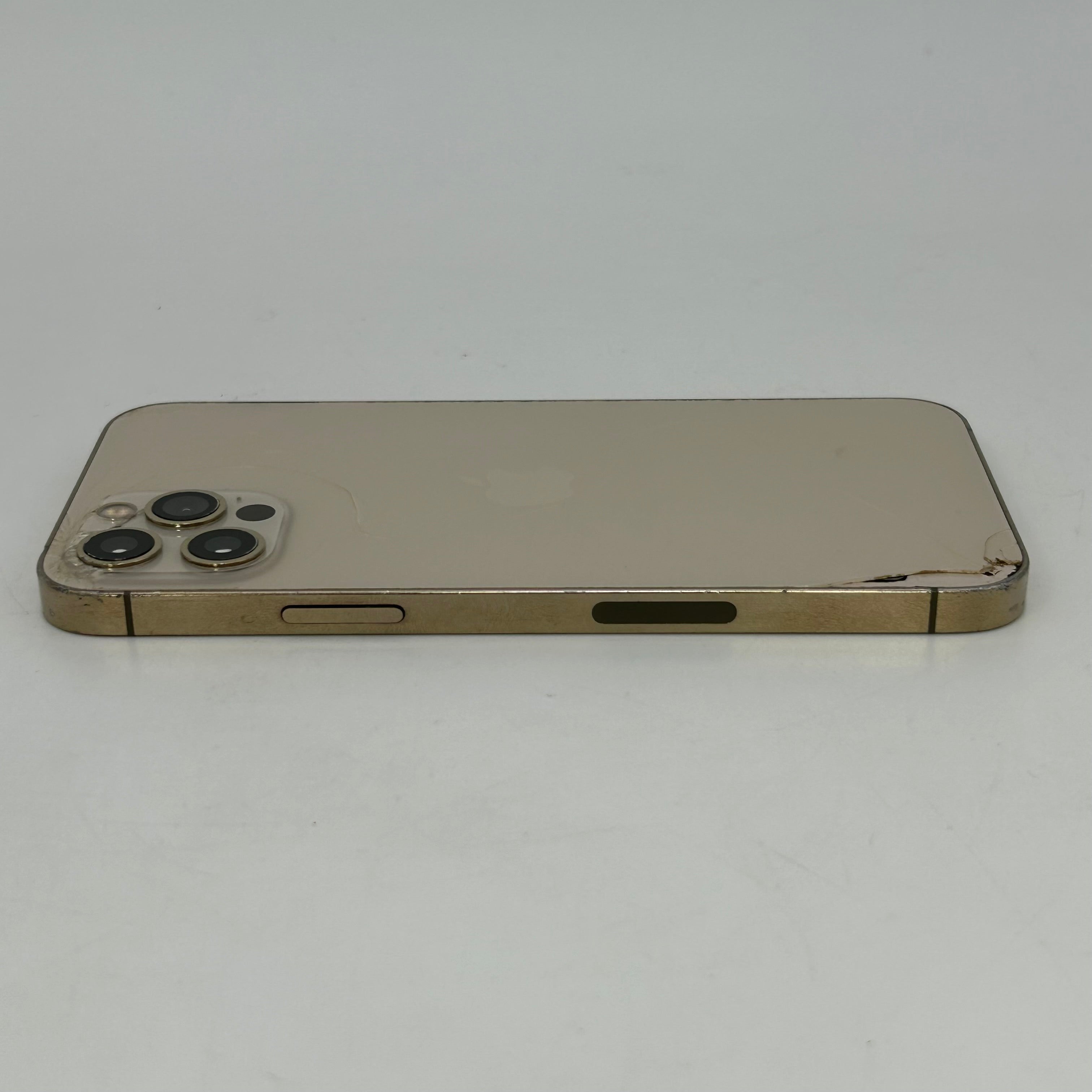 Apple iPhone 12 Pro 128GB MGJQ3LL/A Unlocked - Cracked Back - Heavy Scratches - Missing SIM Tray