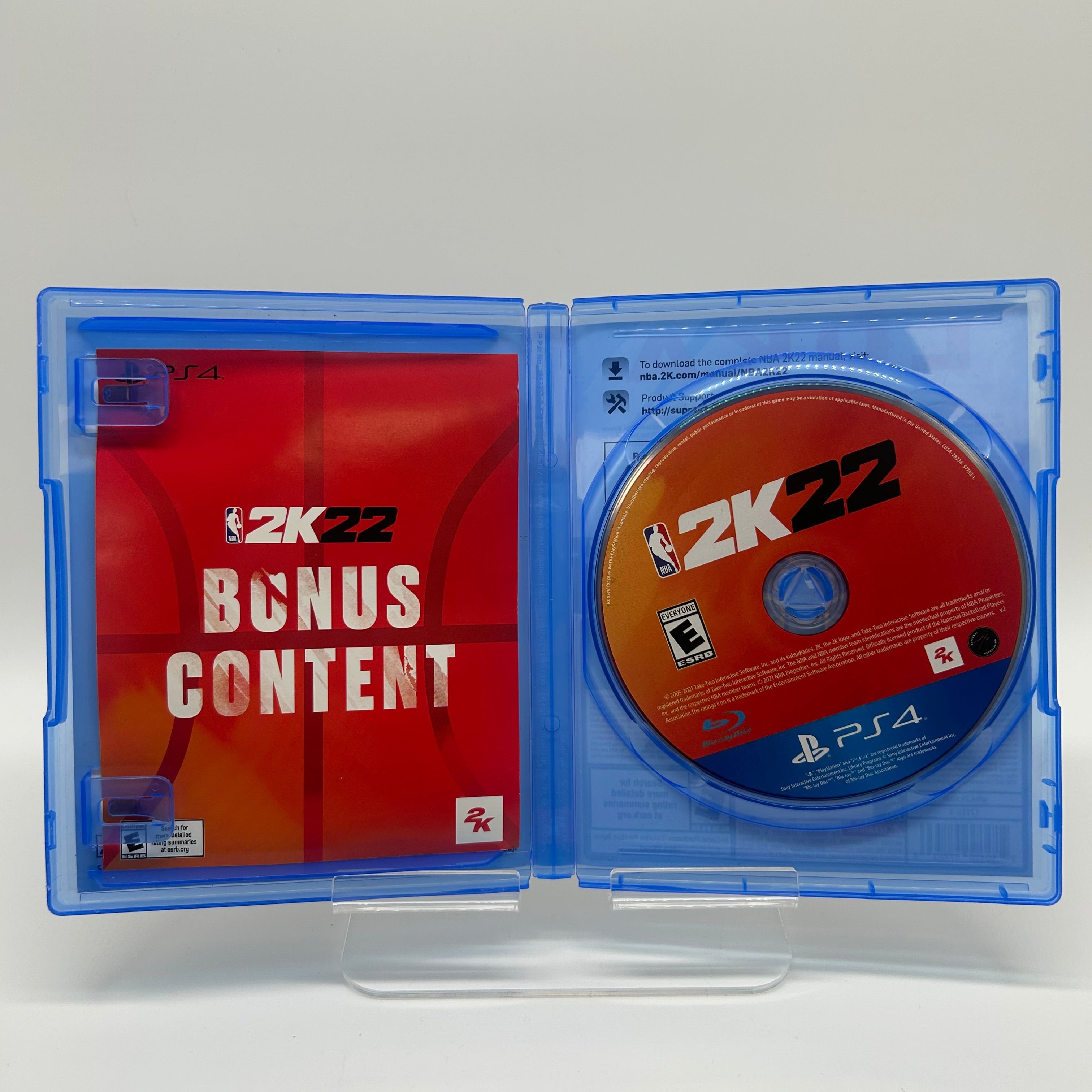 Sony NBA2K22 Video Game Blue Used with Case Inserts Manual - USED