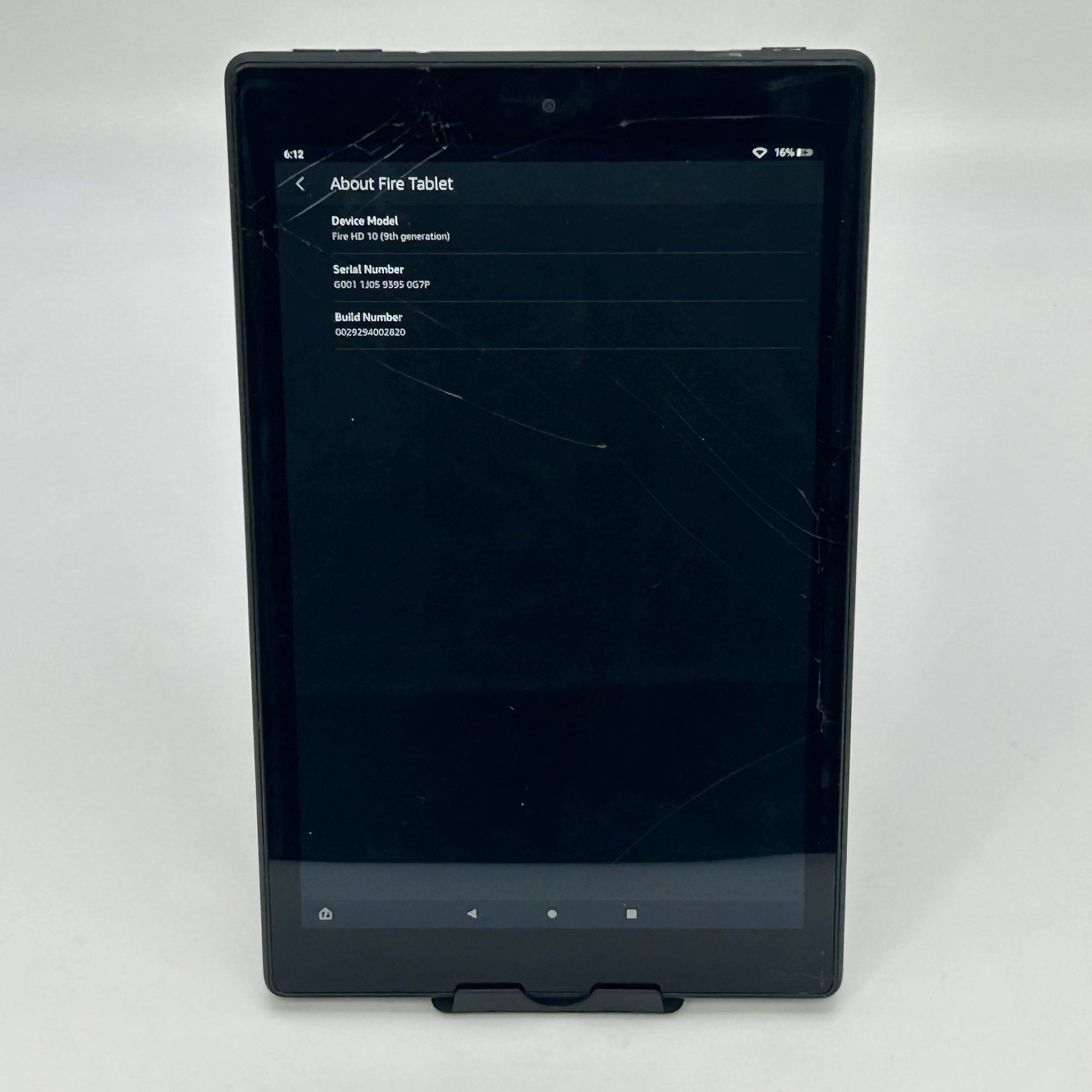 Amazon Fire HD 10 (9th Gen) 32GB Black Wi-Fi Only Tablet - READ