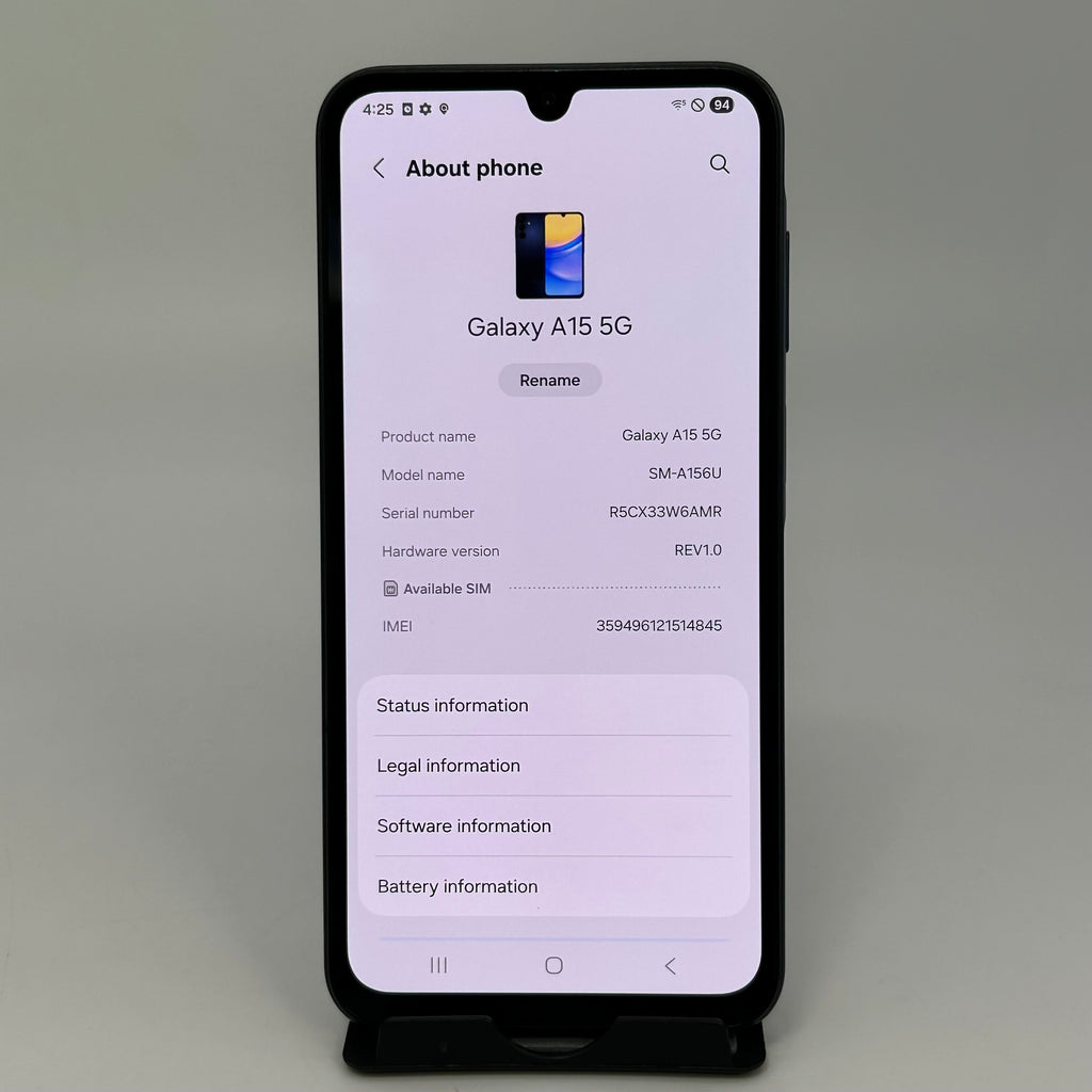 Unlocked Samsung Galaxy A15 5G (SM-A156U) - 128GB - Blue Black