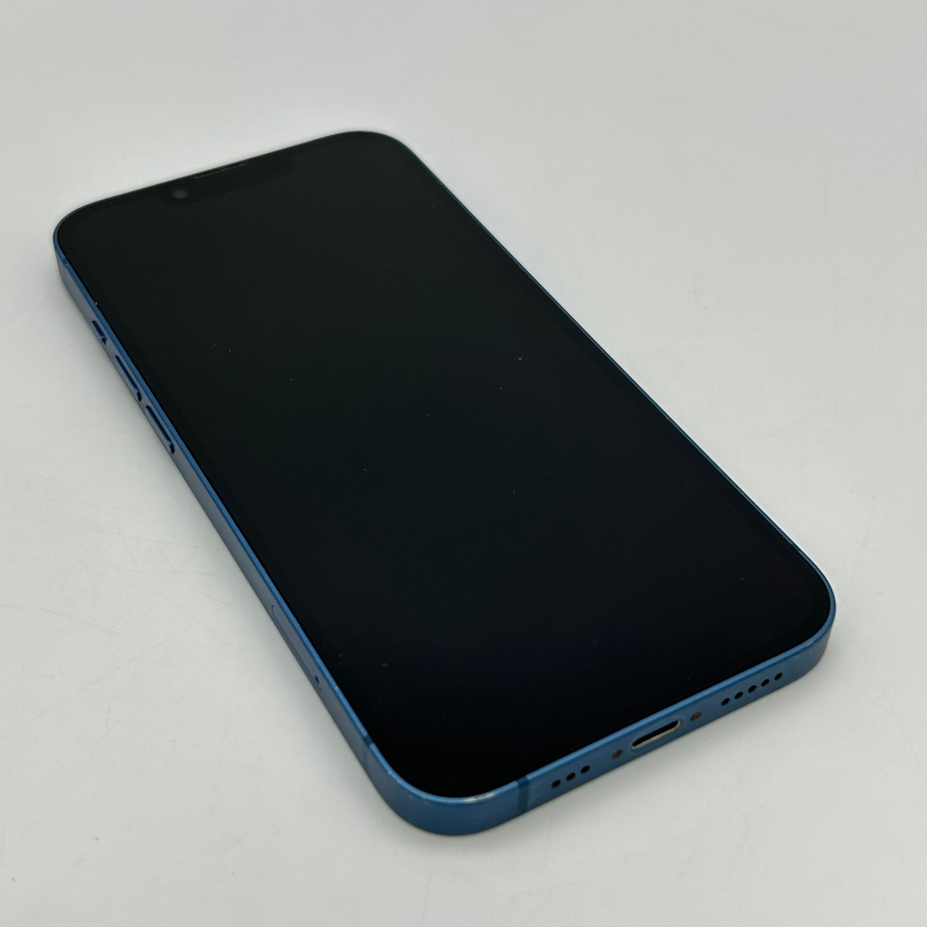 Unlocked Apple iPhone 13 128GB Blue  A2482 89% BH - Lens Cracked