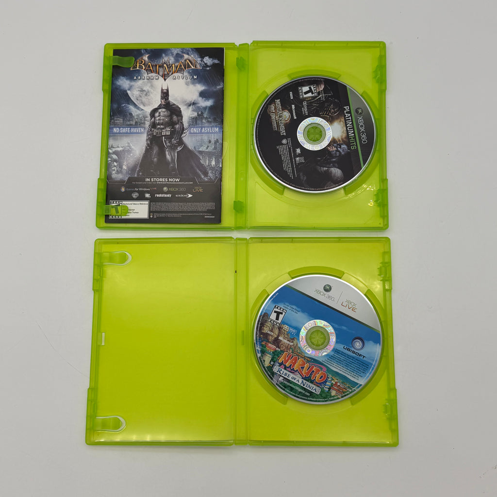 Microsoft Xbox 360S Black Console 1439 250GB w/ 2 Games - Tested