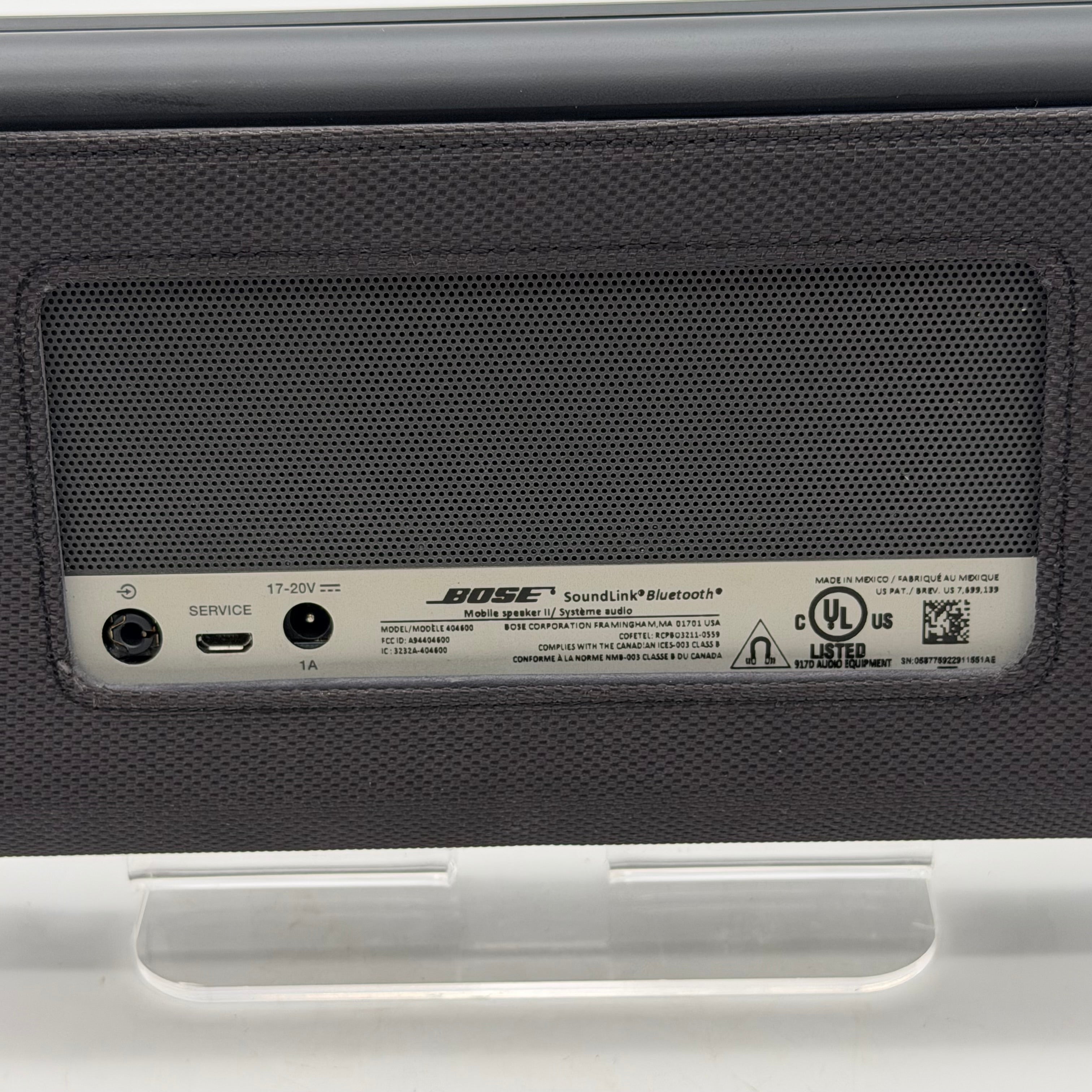 Bose SoundLink Wireless Mobile Speaker Bluetooth Black 404600 - Tested