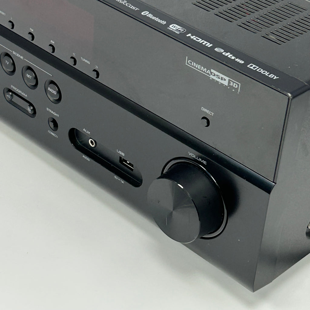 Black Yamaha RX-V481 5.1 Channel AV Receiver Wi-Fi Bluetooth Home Theater - Untested - Parts Only